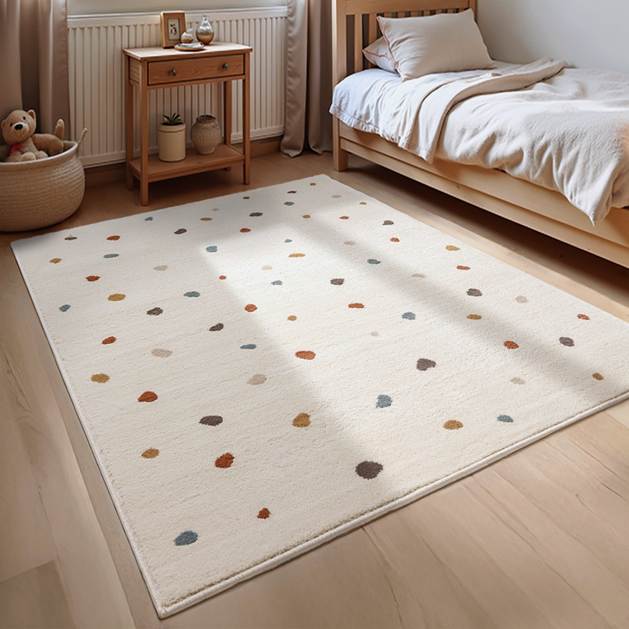 Image of HANSE Home Kinderteppich "Funny Dots" rechteckig 8 mm Höhe Spielteppich, Kinderzimmer, Kurzflor, Spielunterlage, auch in rund