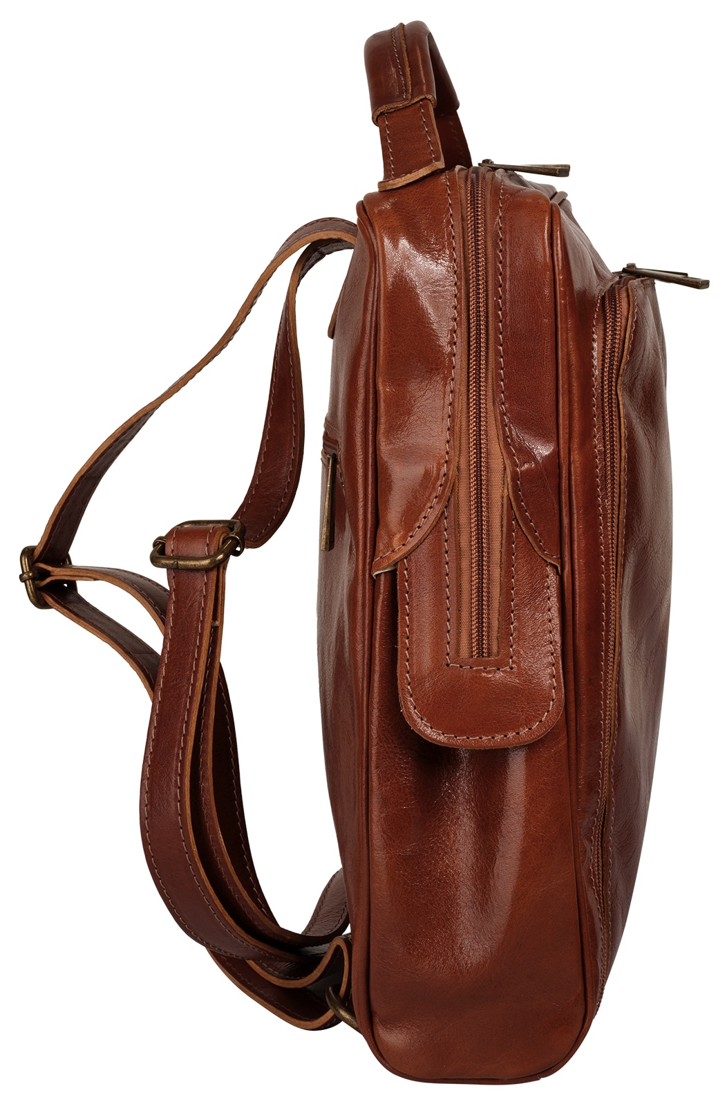 Piké Sac à dos de ville »PIKÉ Damen echt Leder, Made in Italy« cuir véritable, fabriqué en Italie