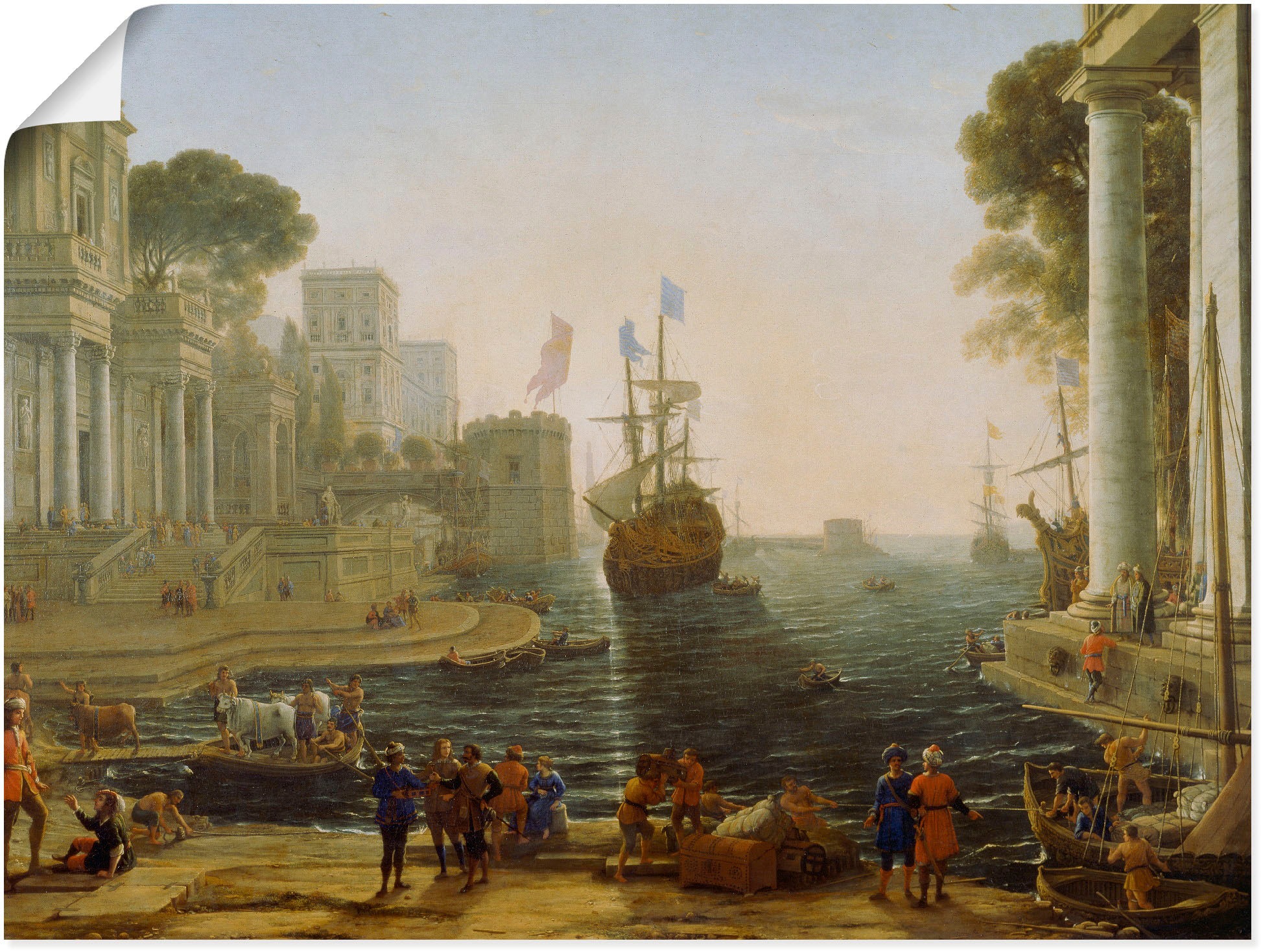 Image of Artland Wandbild »Odysseus übergibt Chryseis ihrem Vater.«, Gewässer, (1 St.), in vielen Grössen & Produktarten -Leinwandbild, Poster, Wandaufkleber / Wandtattoo auch für Badezimmer geeignet bei Ackermann Versand Schweiz