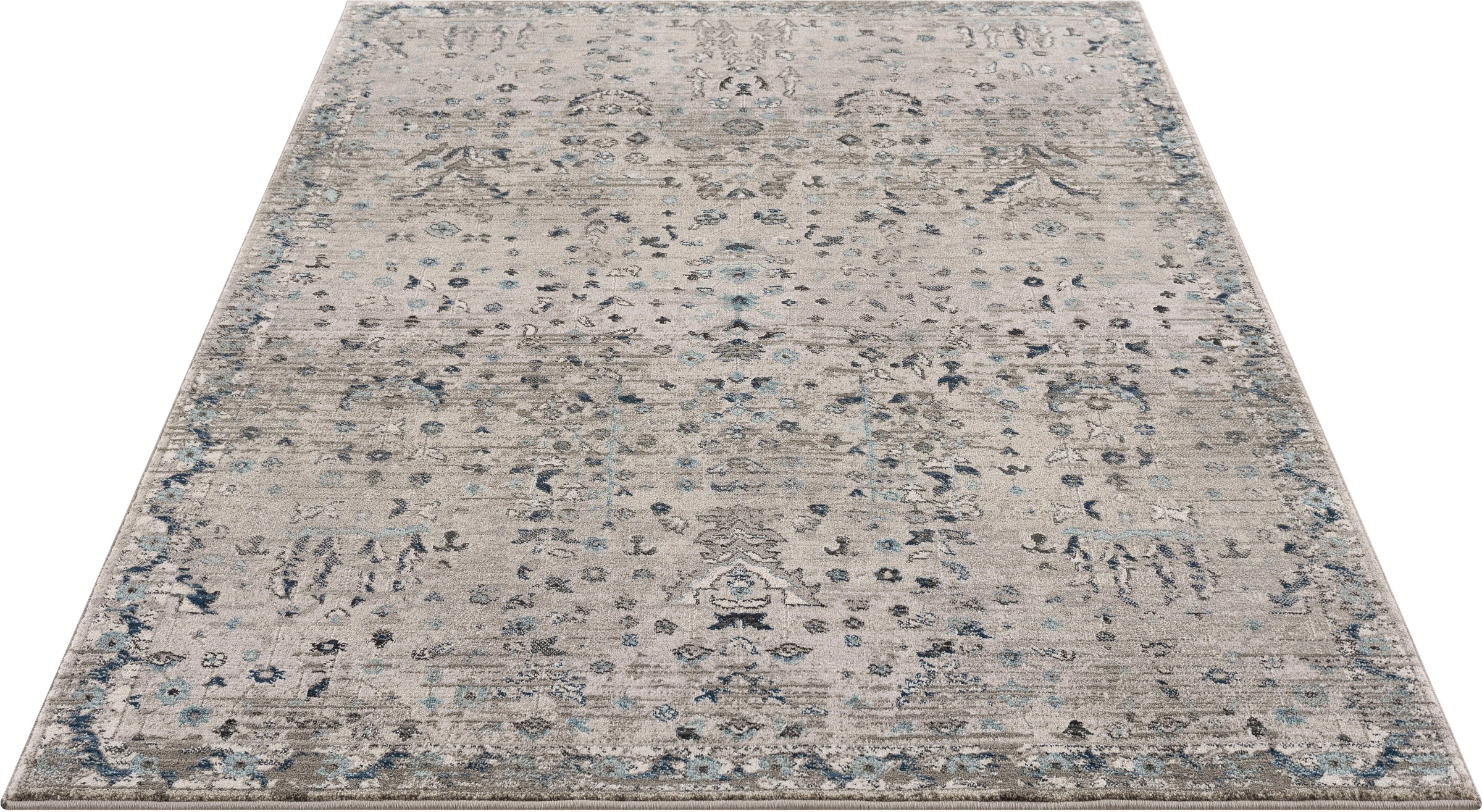 Image of Timbers Teppich »Clovis«, rechteckig, 22 mm Höhe, Teppich im Orient-Design, mit Bordüre, Vintage, Wohnzimmer, Schlafzimmer, Esszimmer bei Ackermann Versand Schweiz