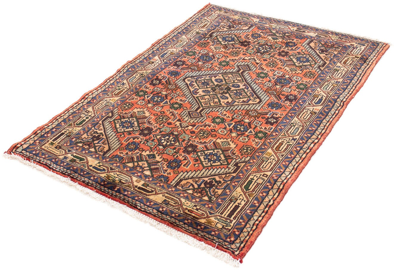 Image of morgenland Orientteppich »Perser - Nomadic - 147 x 100 cm - hellrot«, rechteckig, 10 mm Höhe, Wohnzimmer, Handgeknüpft, Einzelstück mit Zertifikat bei Ackermann Versand Schweiz