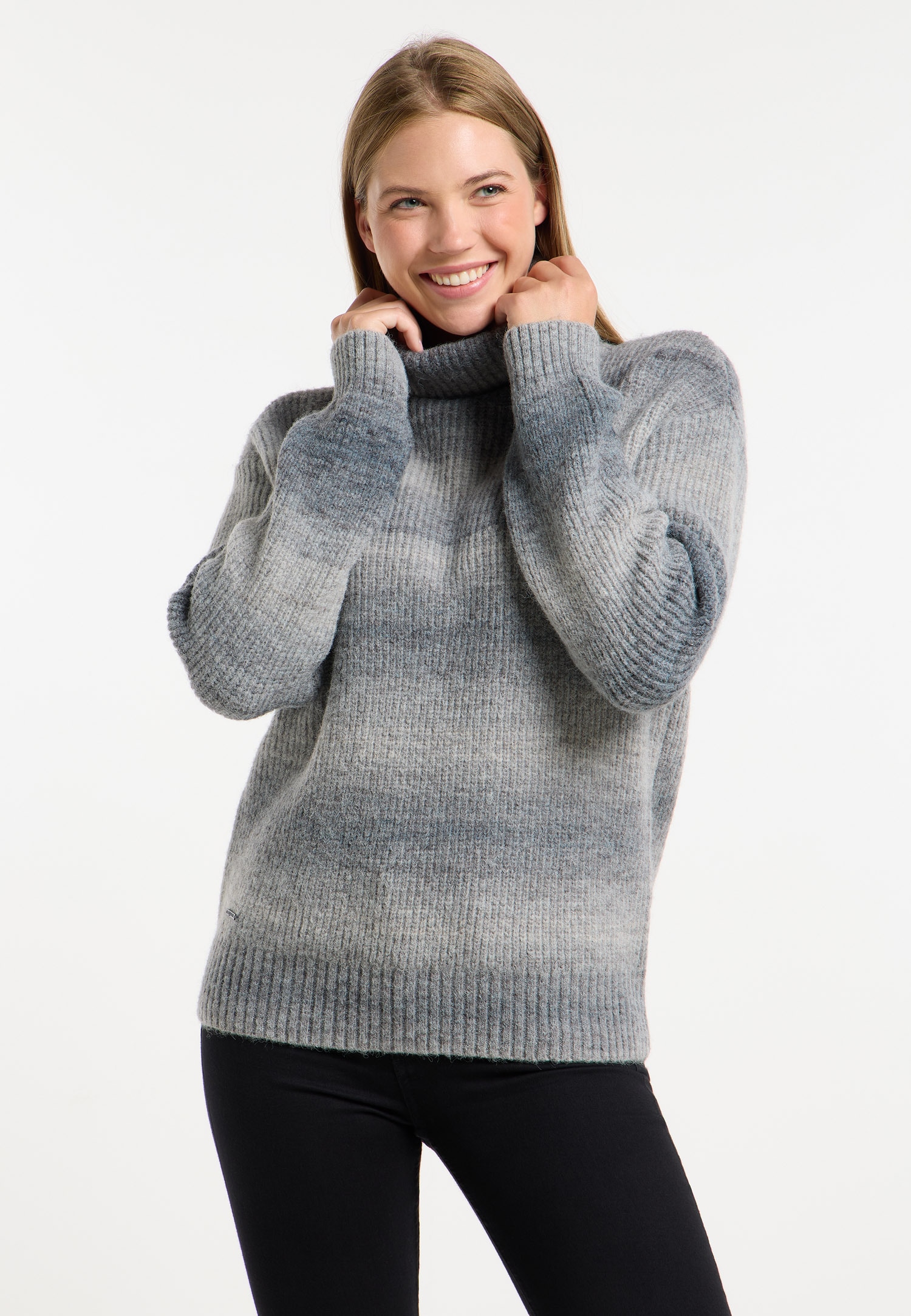 Ragwear Pull à col roulé »SAFINA« pflegeleichter Materialmix, hoher Rollkragen