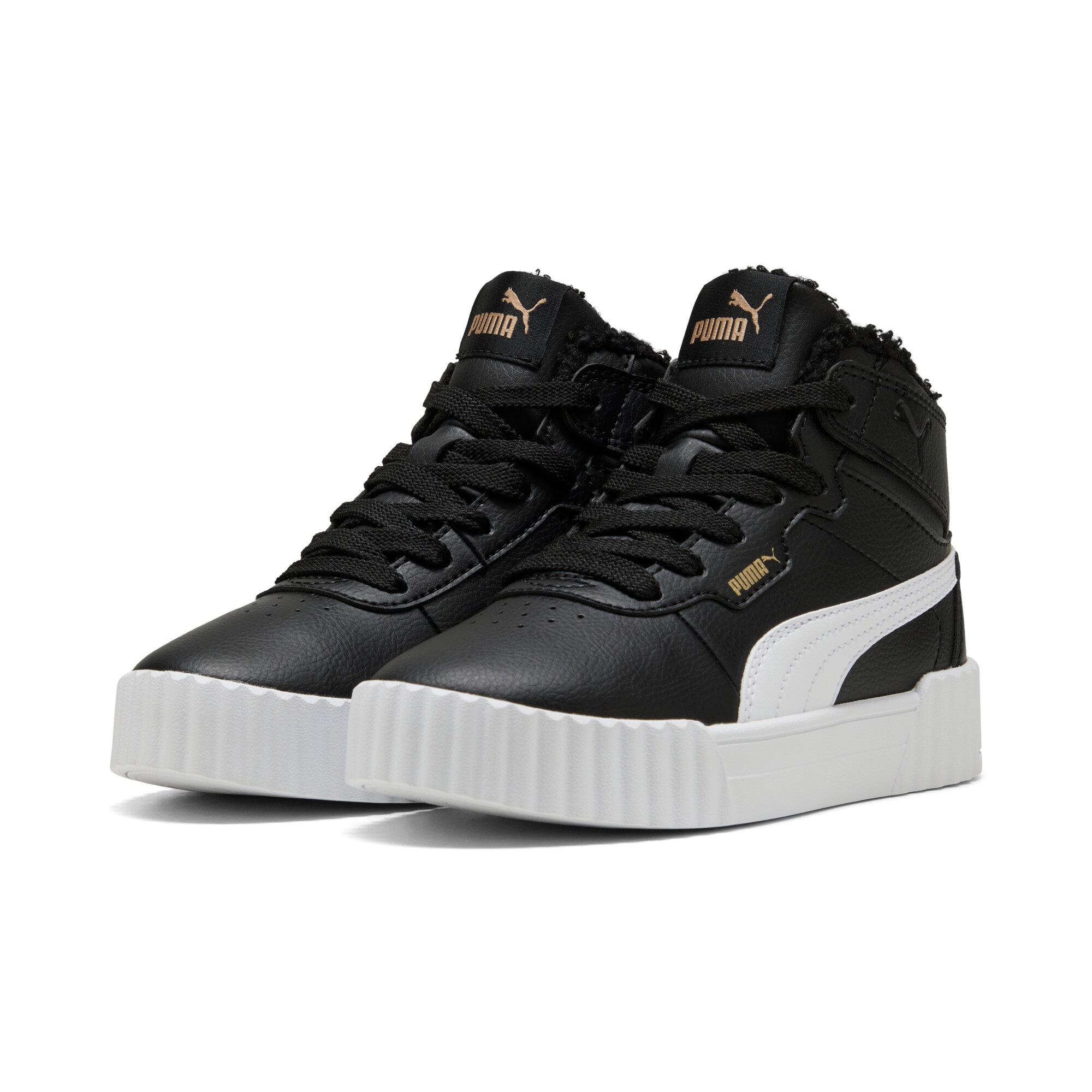 Image of PUMA Sneaker "CARINA 30 MID WTR PS" für vielseitige Aktivitäten, mit Textil-Innenmaterial, mit Schnürung