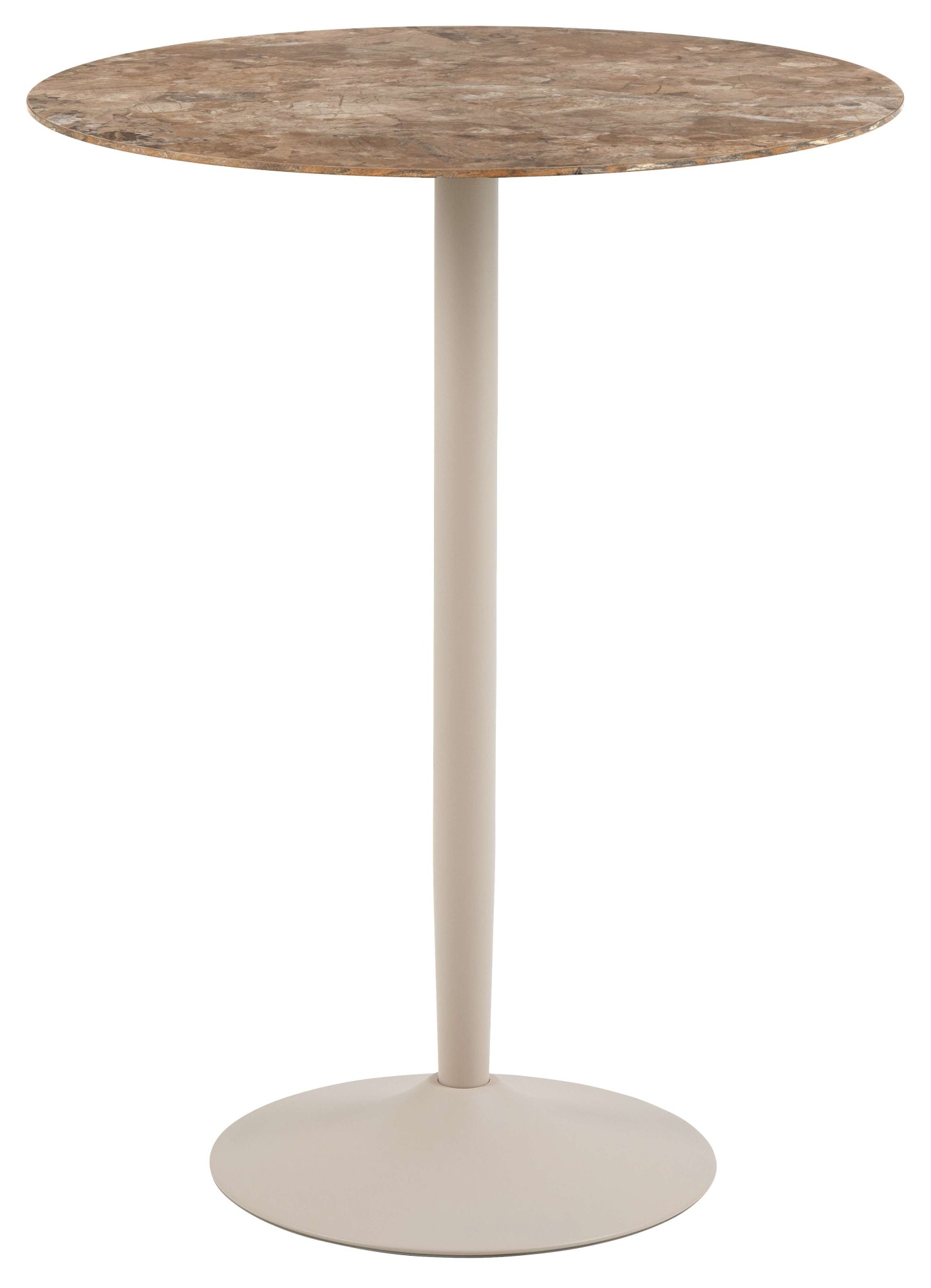 ACTONA GROUP Table de bar »Stehtisch« L/P/H : 80x80x105 cm,  table marron, plateau en céramique poli