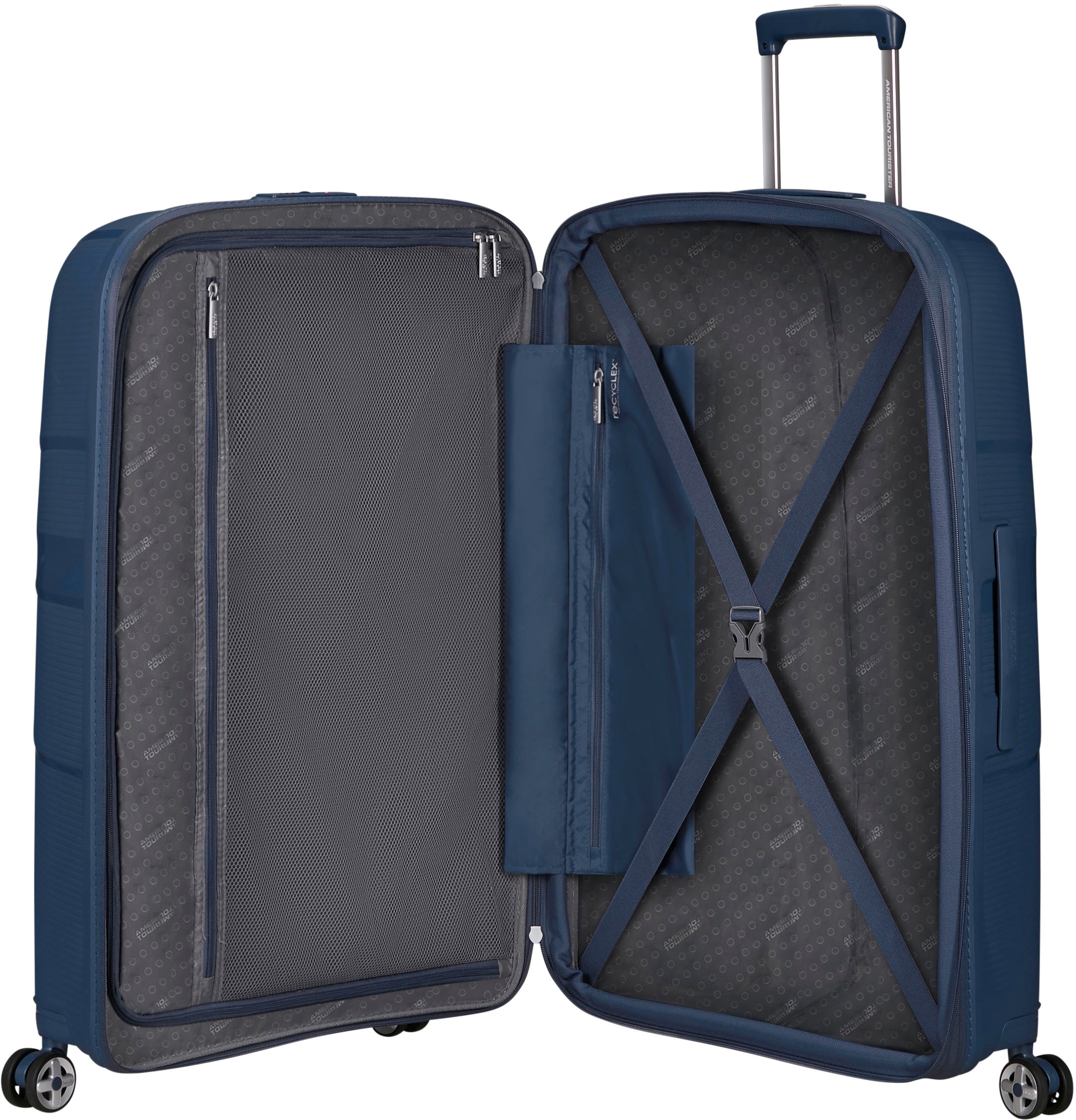 American Tourister® Hartschalen-Trolley »STARVIBE, in verschiedenen Farben und Grössen«, 4 Rollen, Handgepäck-Koffer Reisegepäck Koffer TSA-Zahlenschloss