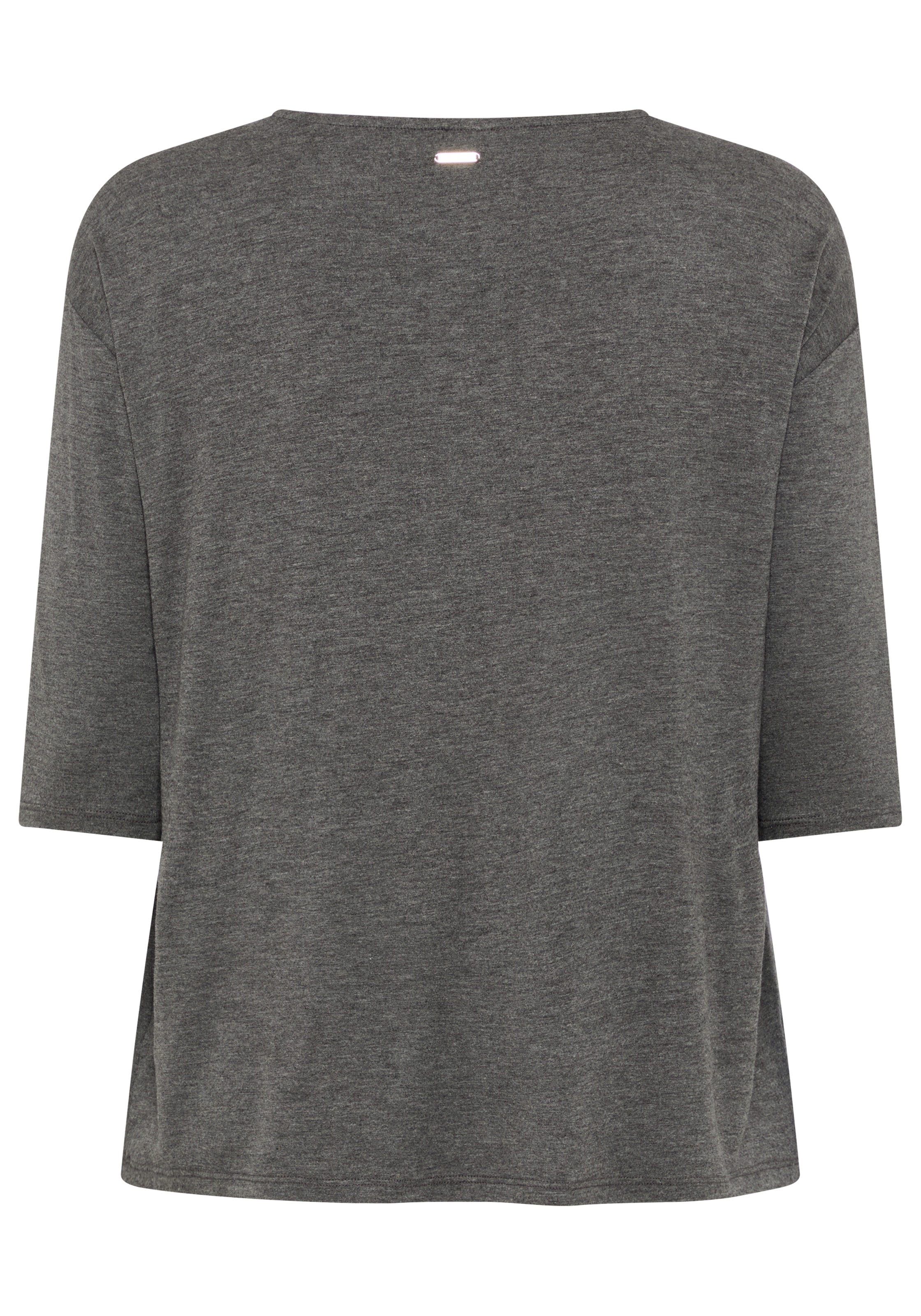 Laura Scott CURVE T-shirt à manches 3/4 »Grosse Grössen« ajusté à la silhouette, couvrant les hanches, avec encolure ronde