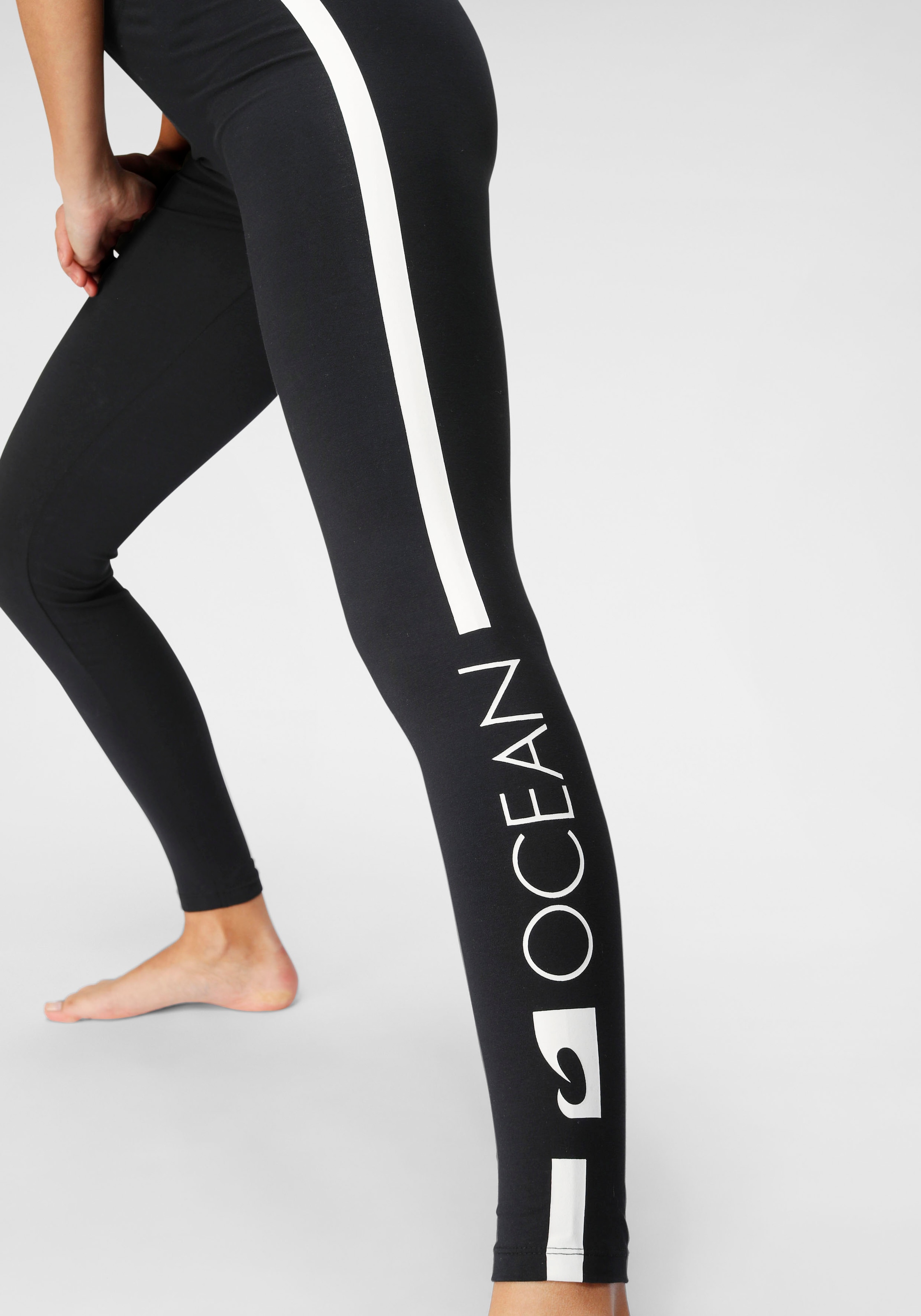 Kontraststreifen Logodruck (Packung, Leggings, versandkostenfrei Ocean 2er-Pack), auf und mit Sportswear