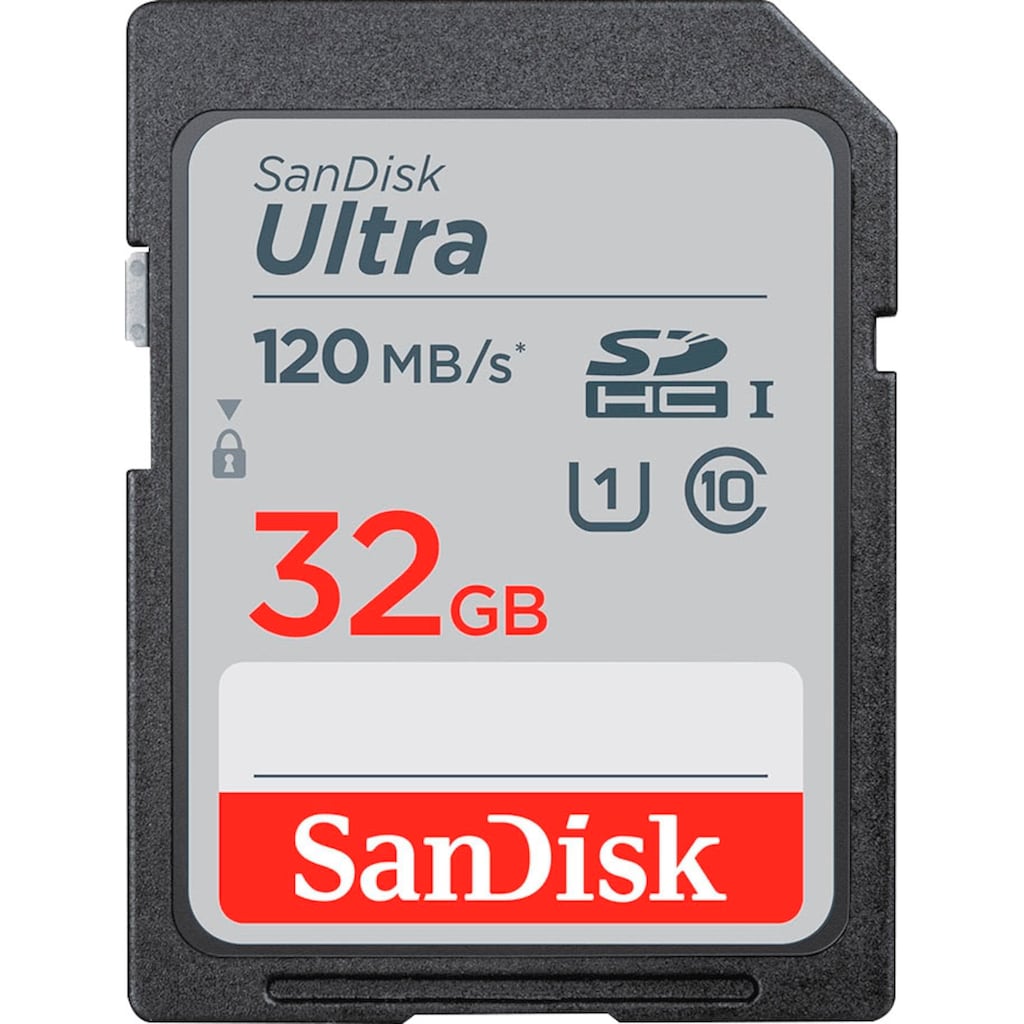 Sandisk Speicherkarte »Ultra® SDHC™ UHS-I 32 GB«, (Class 10 120 MB/s Lesegeschwindigkeit)