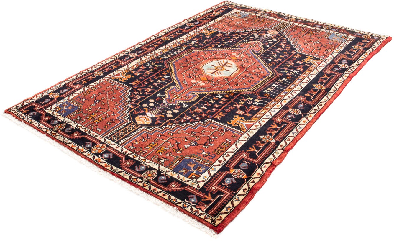 Image of morgenland Orientteppich »Perser - Nomadic - 217 x 145 cm - dunkelblau«, rechteckig, 10 mm Höhe, Wohnzimmer, Handgeknüpft, Einzelstück mit Zertifikat bei Ackermann Versand Schweiz