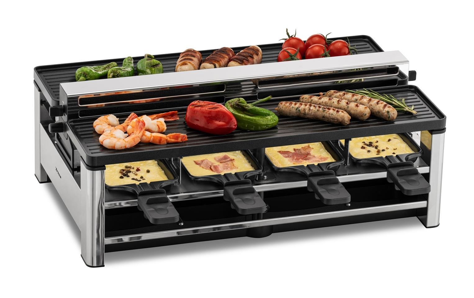 Image of Trisa Raclette "Pure Melt 8 Personen" 8 Stk. Raclettepfännchen 1.500 W