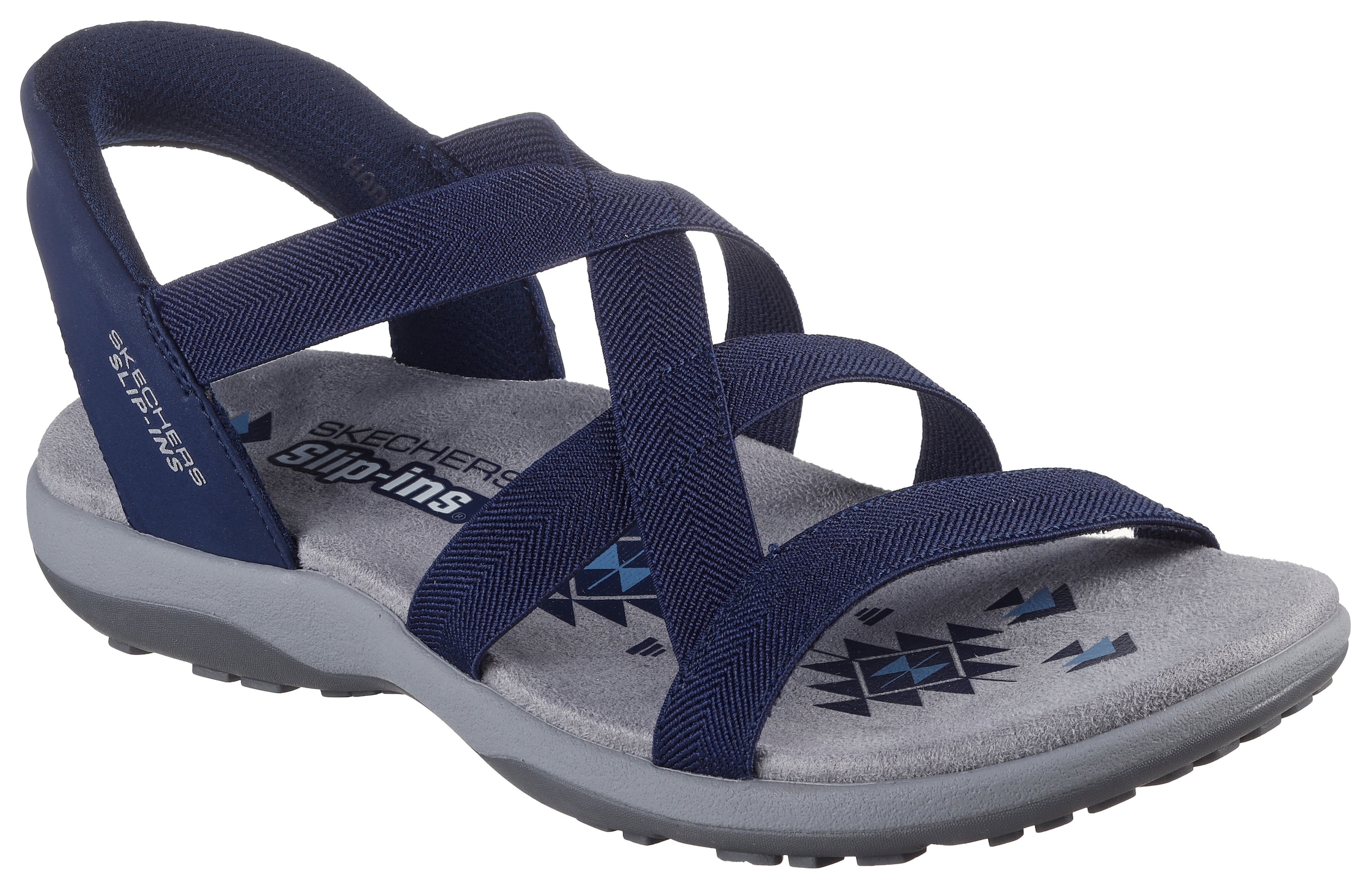 Image of Skechers Sandale "REGGAE SLIM-STRETCH FLEX" Flats, Trekking Sandale mit Slip-ins Funktion