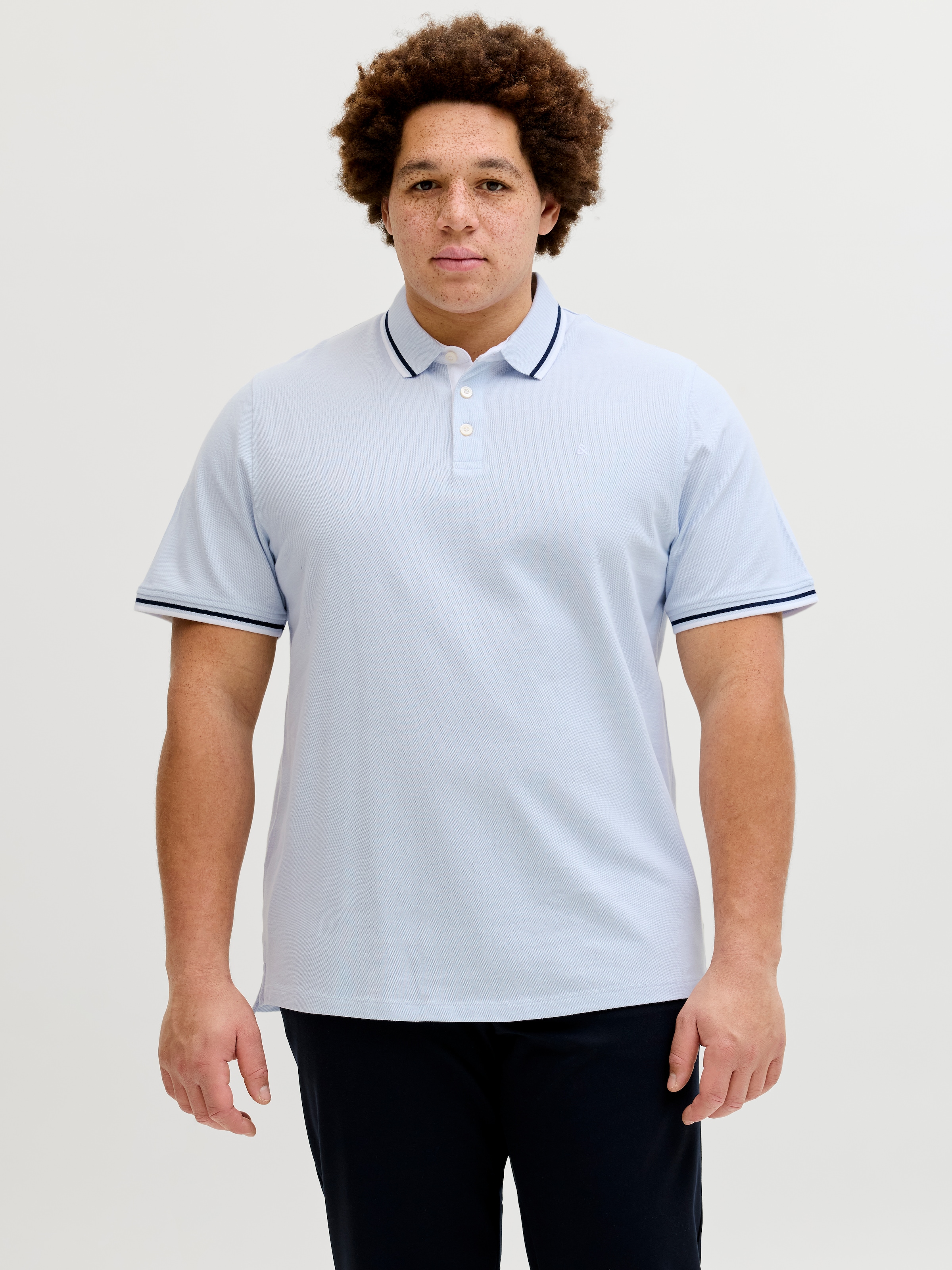 Jack & Jones PlusSize Polo »JJEPAULOS POLO SS NOOS PLS« Baumwolle, regular fit