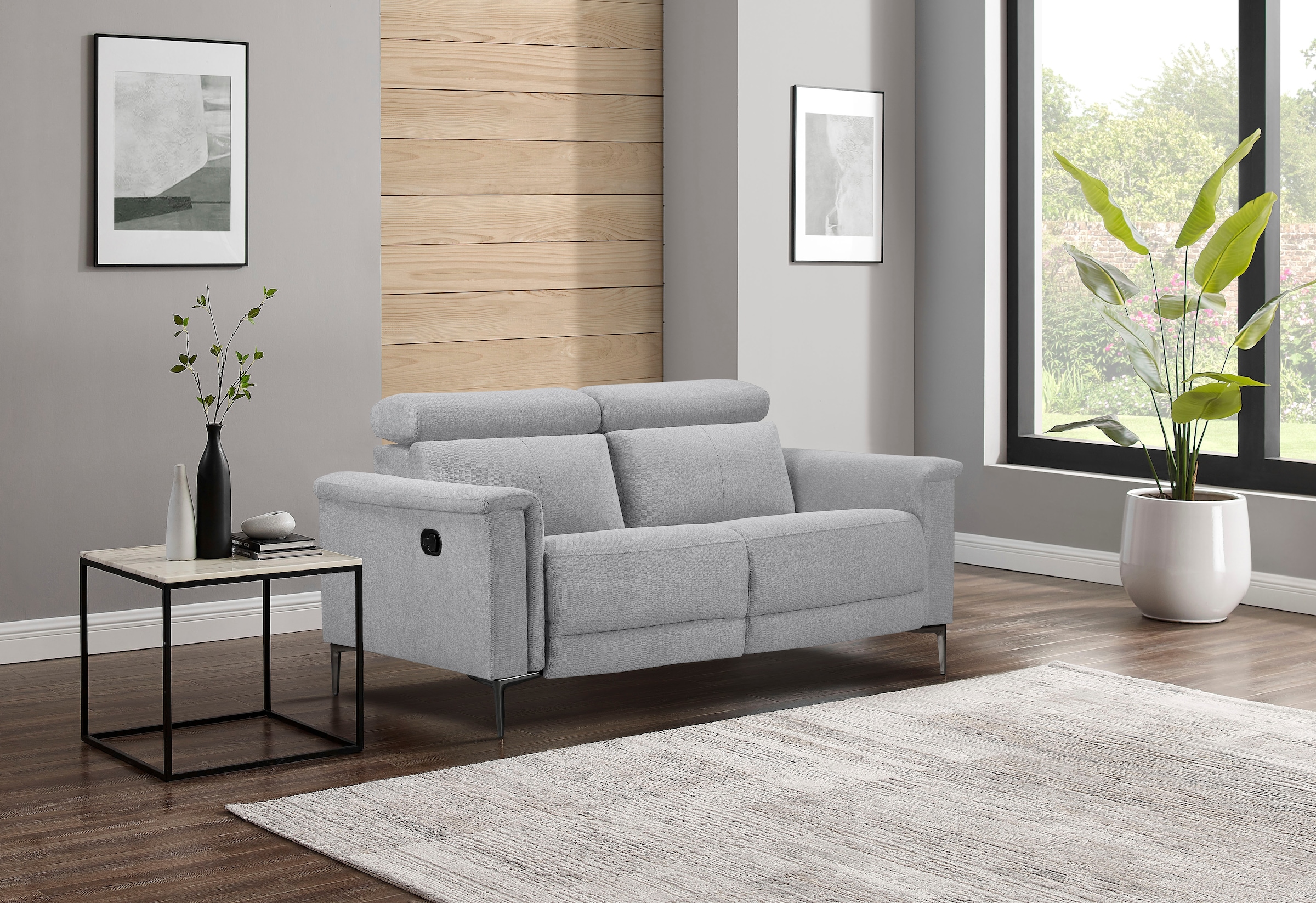 Places of Style 2-Sitzer »Lund«, manueller od. elektrischer Relaxfunktion und USB-A