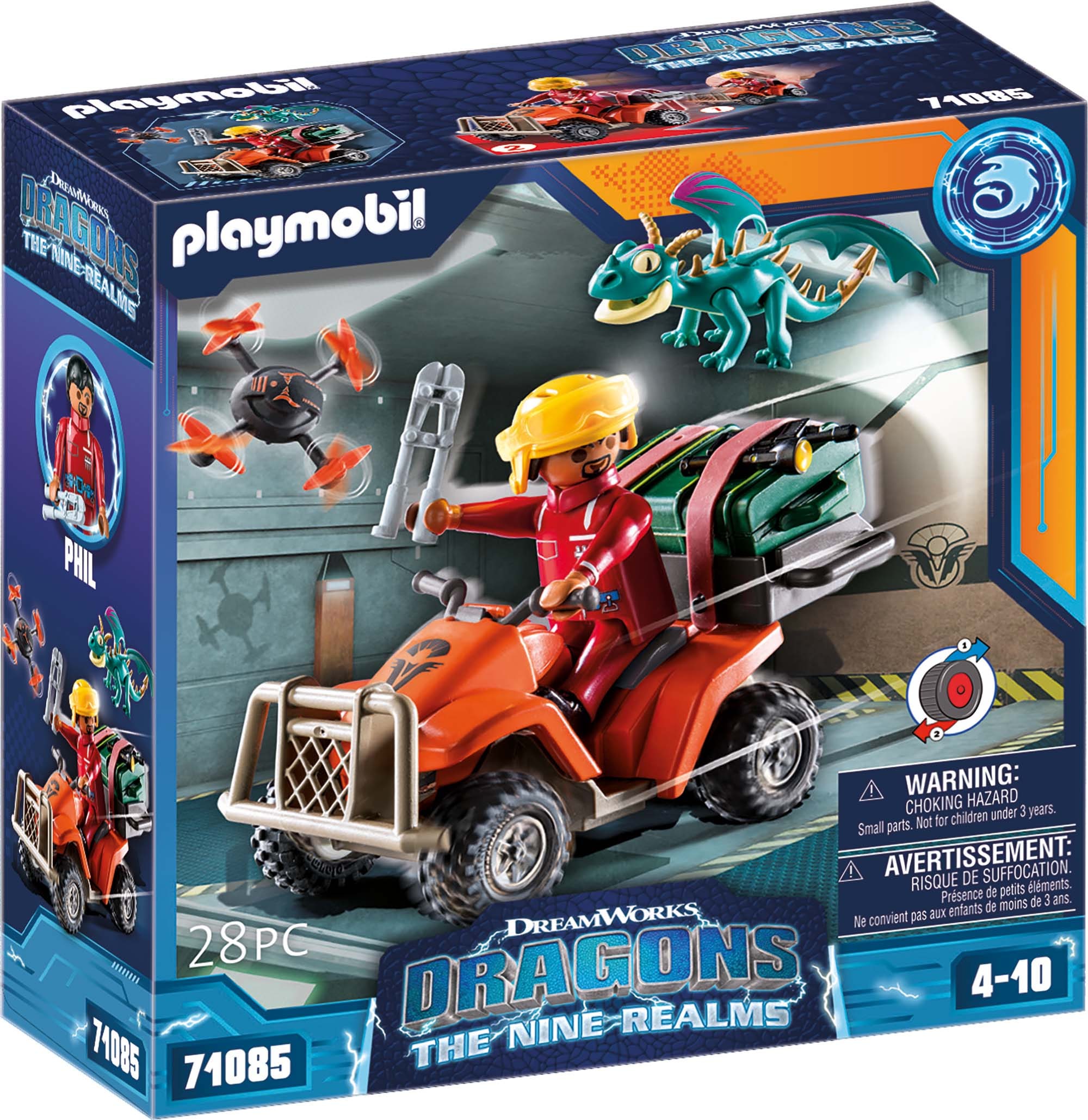 Image of Playmobil® Konstruktions-Spielset »Dragons: The Nine Realms - Icaris Quad & Phil (71085)«, (28 St.), Made in Europe bei Ackermann Versand Schweiz