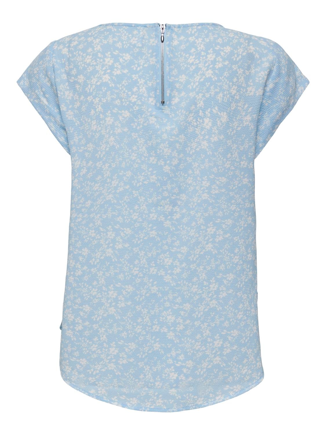 ONLY Shirtbluse »ONLVIC S/S AOP TOP NOOS PTM«, mit Allover Druck