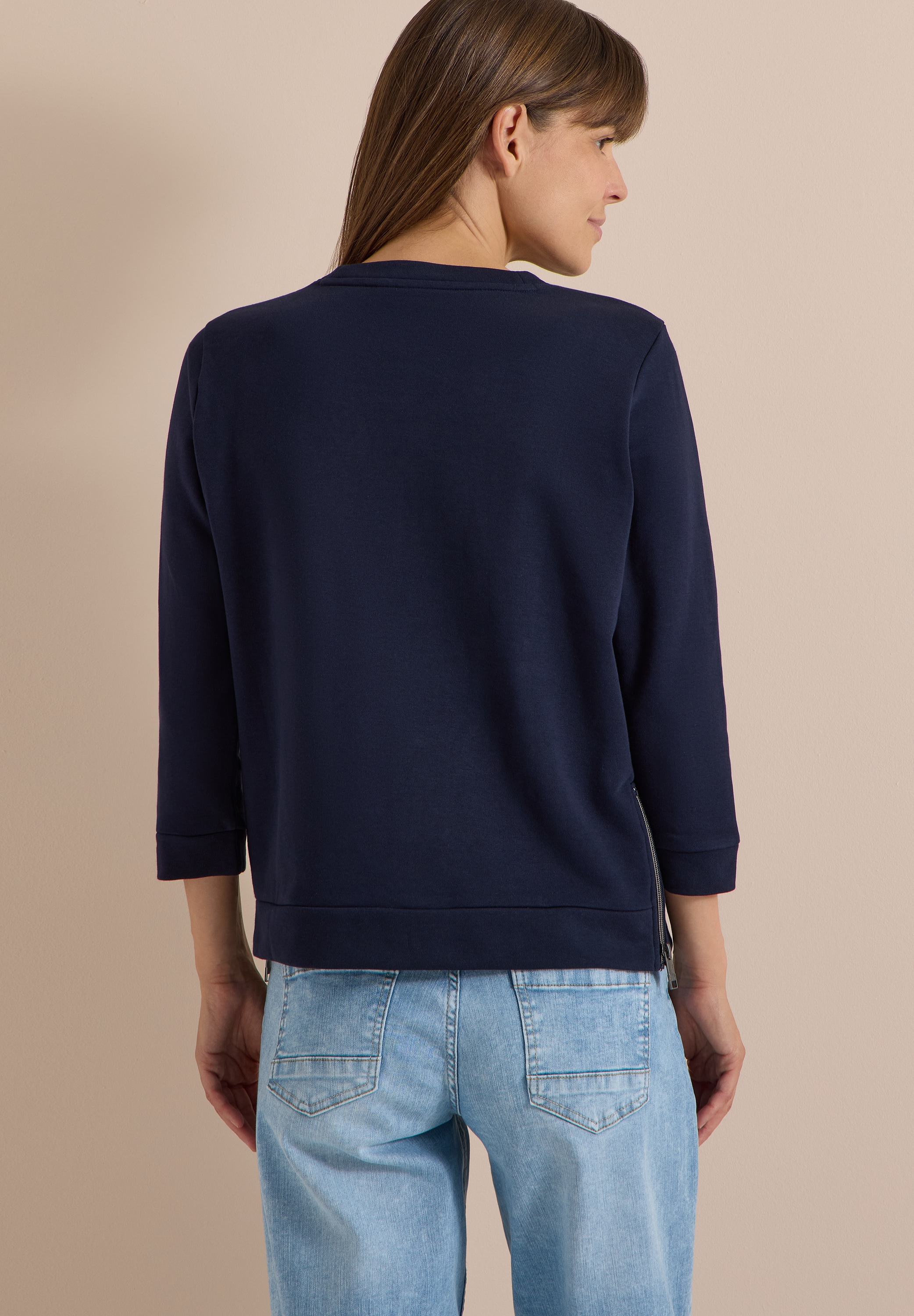 Cecil Sweater , 3/4-Arm mit Rundhals und Wording
