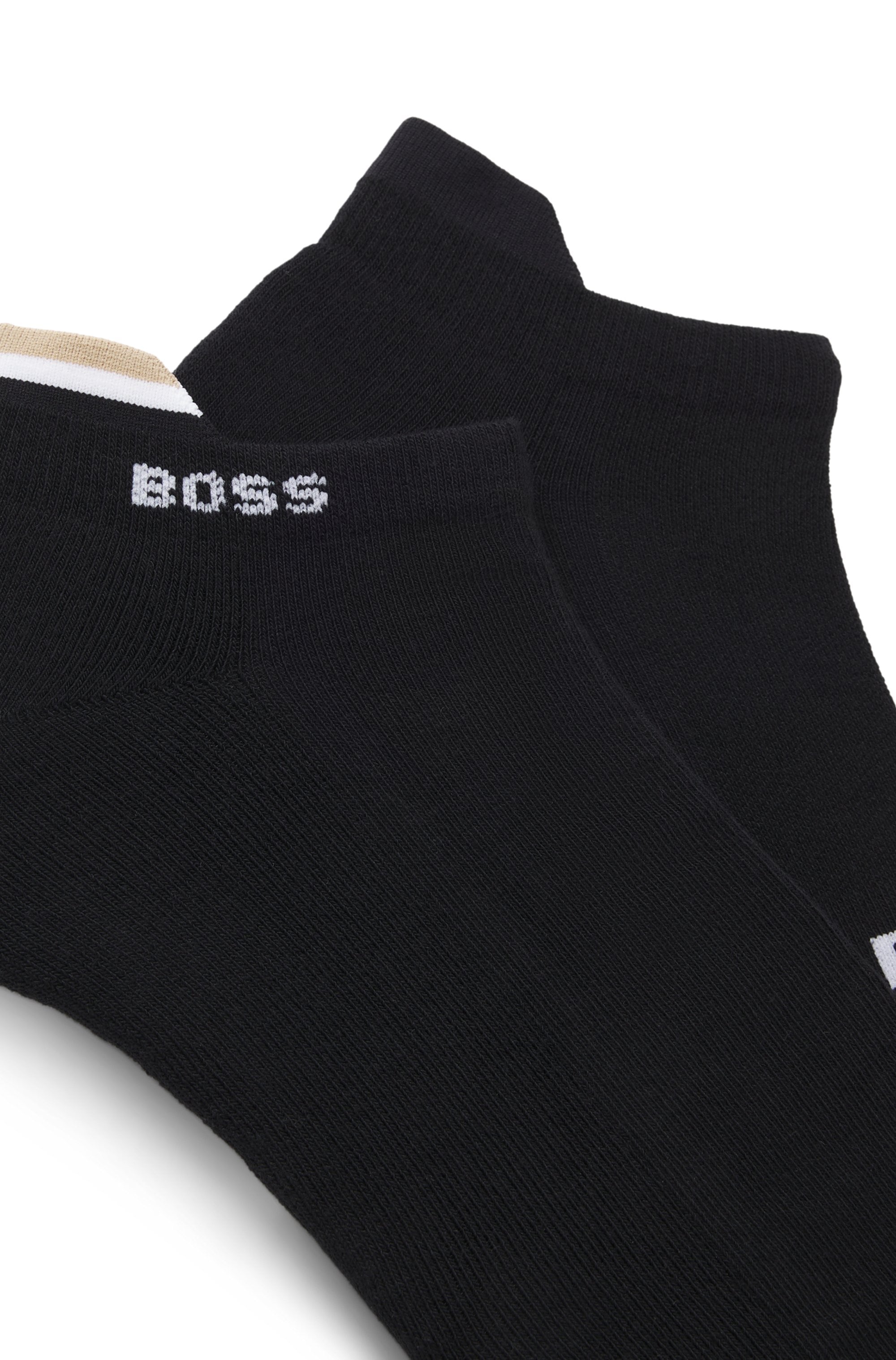 BOSS Chaussettes courtes »2P AS Iconic Loop CC« 2 Couple tlg. mit Signature-Streifen und Logo-Details