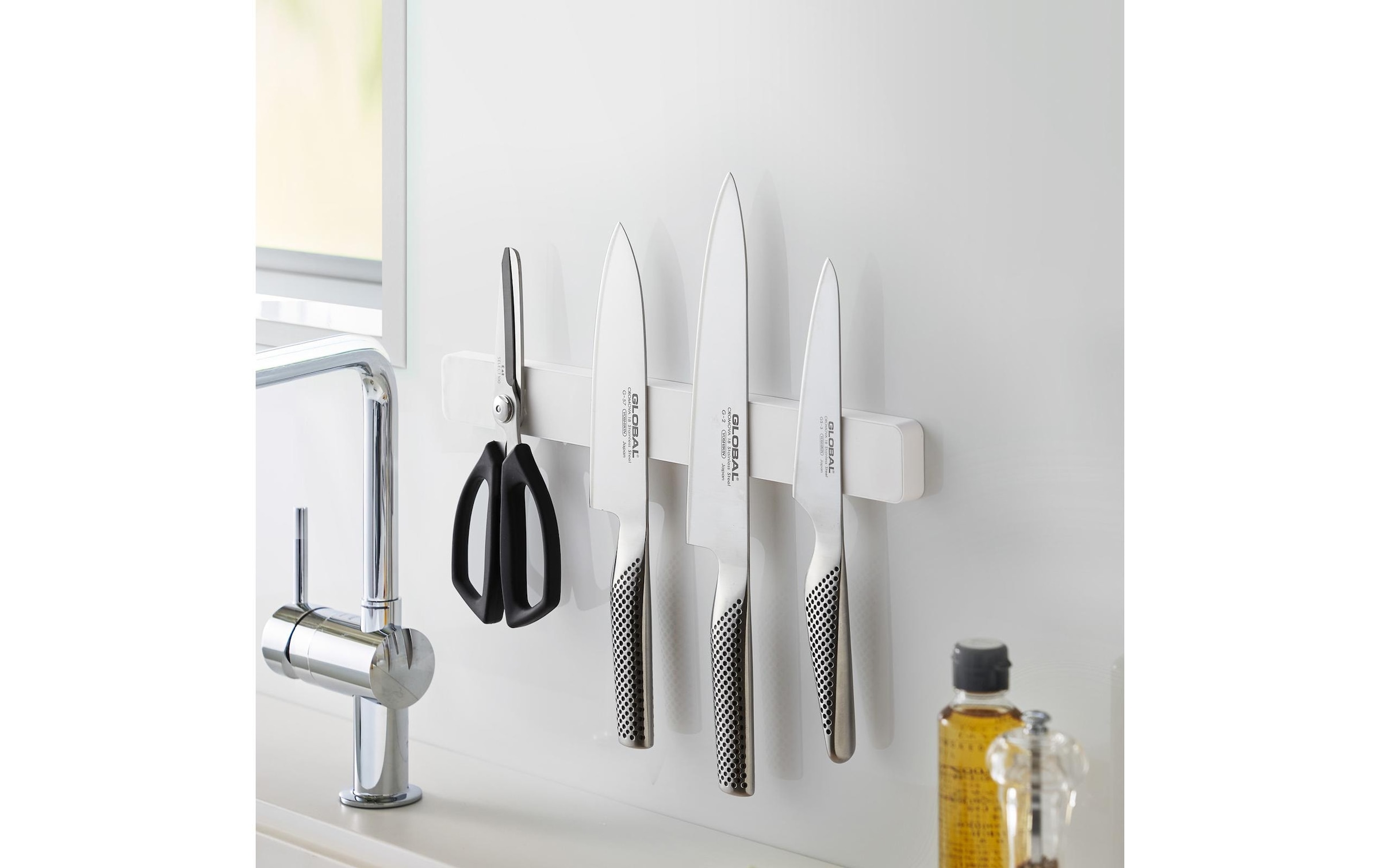 Yamazaki Wand-Magnet Messer-Leiste "Magnetschiene Tower 35 x 1,7 x 4 cm" Magnetischer Messerhalter