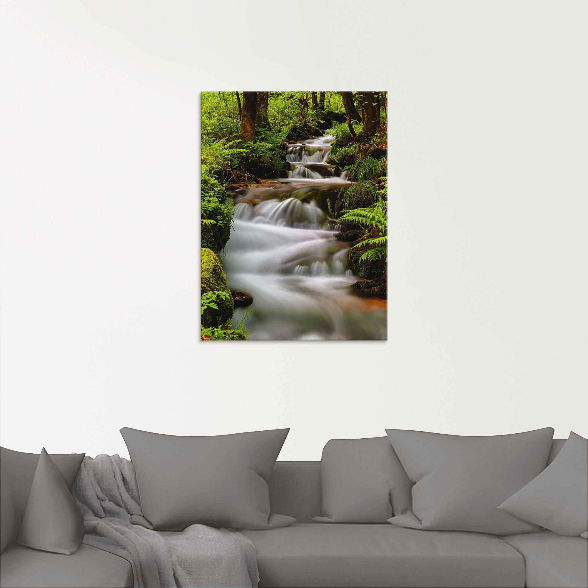 Artland Tableau en verre »Schwarzwaldbach« 1 cuis tlg. in verschiedenen Grössen