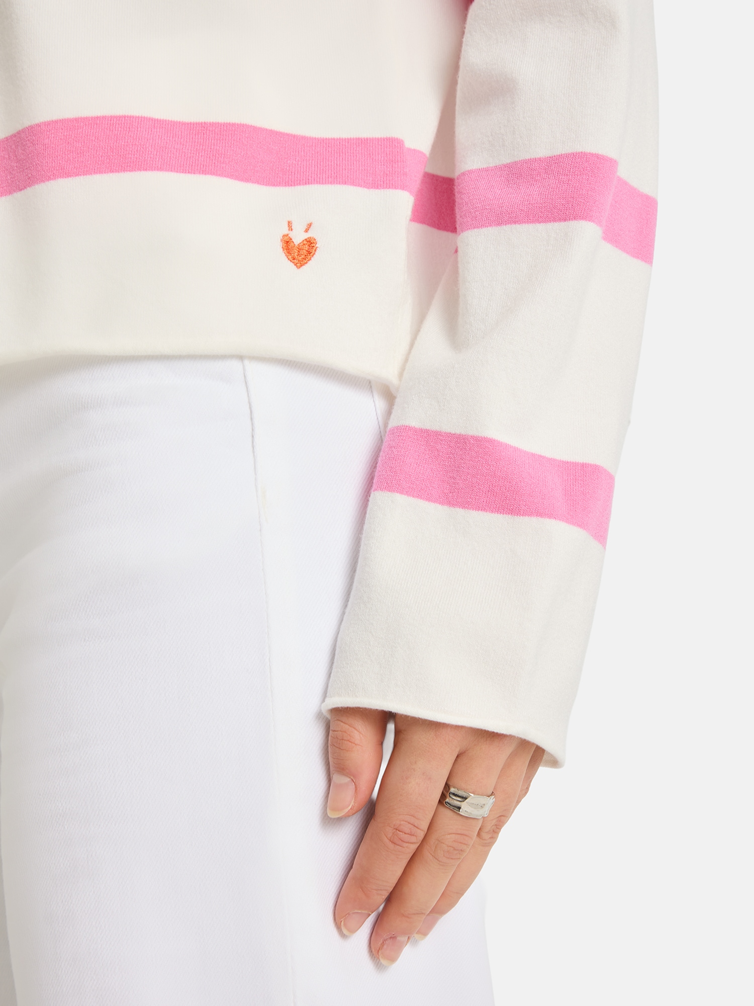 Lieblingsstück Rundhalspullover »MarciEP« mit Streifen