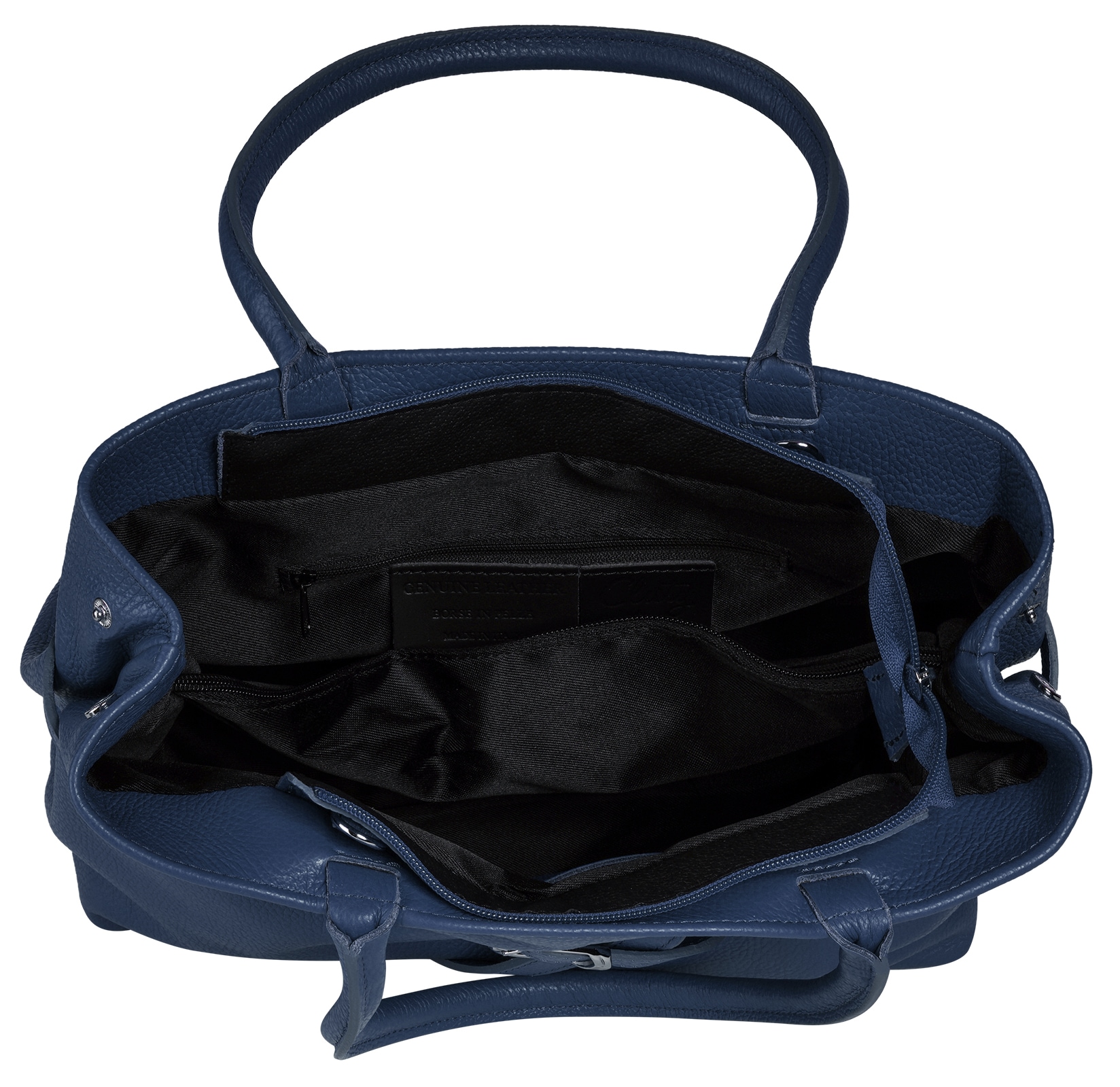 Cluty Henkeltasche echt Leder, Made in Italy