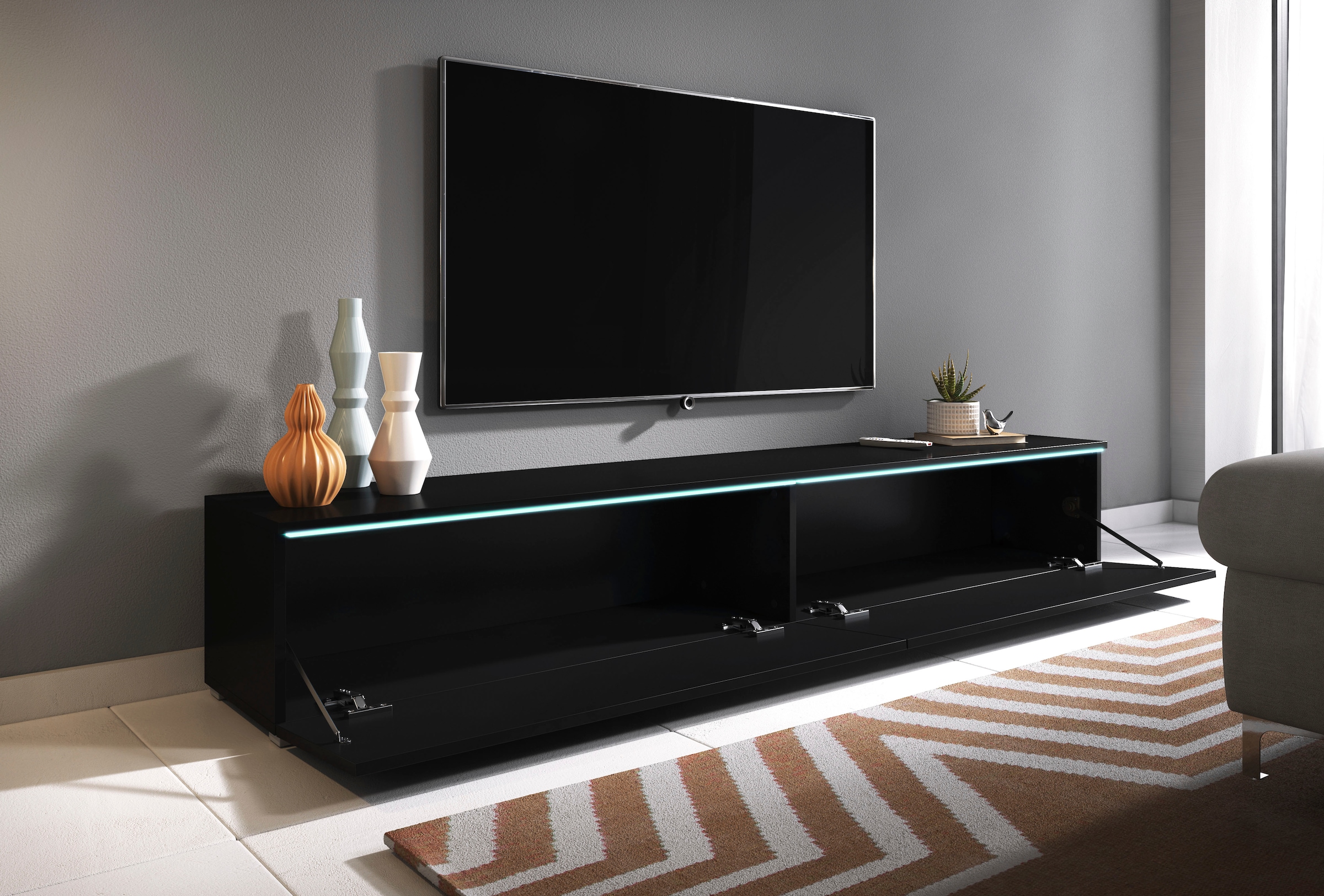 Home affaire Table basse Largeur 180 cm, debout et suspendu