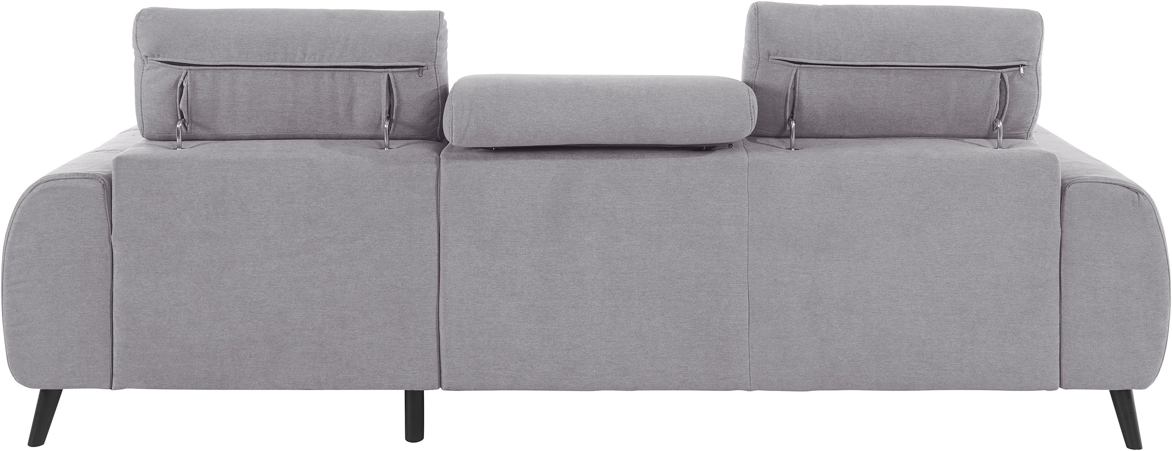 COTTA Ecksofa »Mia L-Form mit 3 Zierkissen«, wahlweise mit Bettfunktion, Bettkasten, Beleuchtung & Wireless-Charger