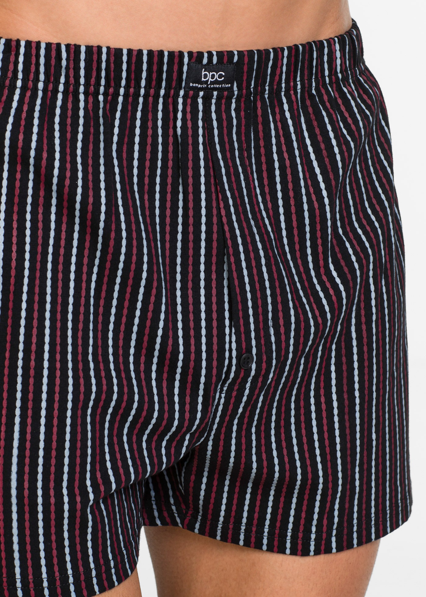 bonprix Boxers »Lockere Jersey Boxershorts aus Baumwolle (3er Pack)« Packung, 3 cuis weiter Schnitt, lockere Passform, aus Baumwolle