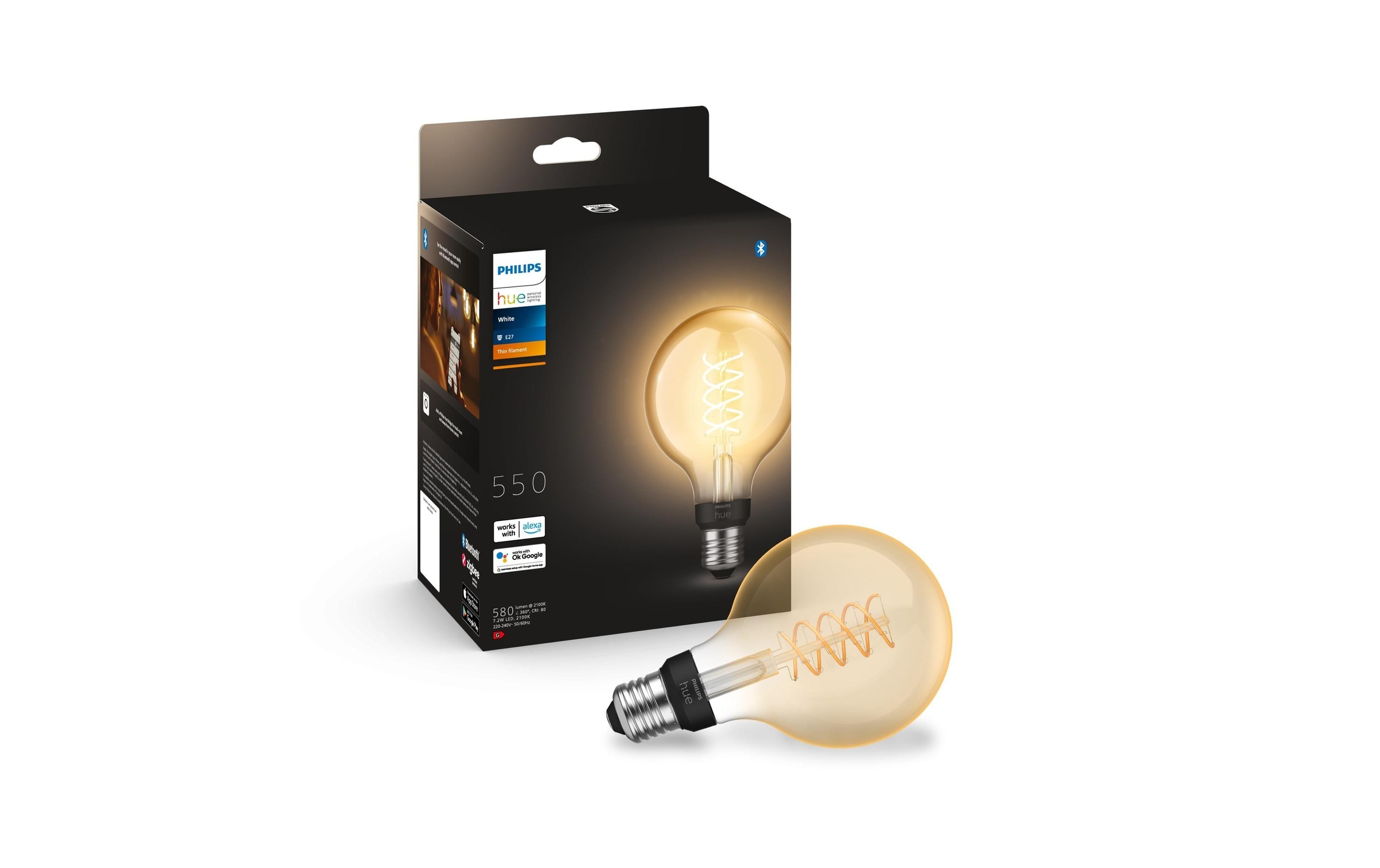 Image of Philips Hue LED-Leuchtmittel "White E27" E27 Warmweiss