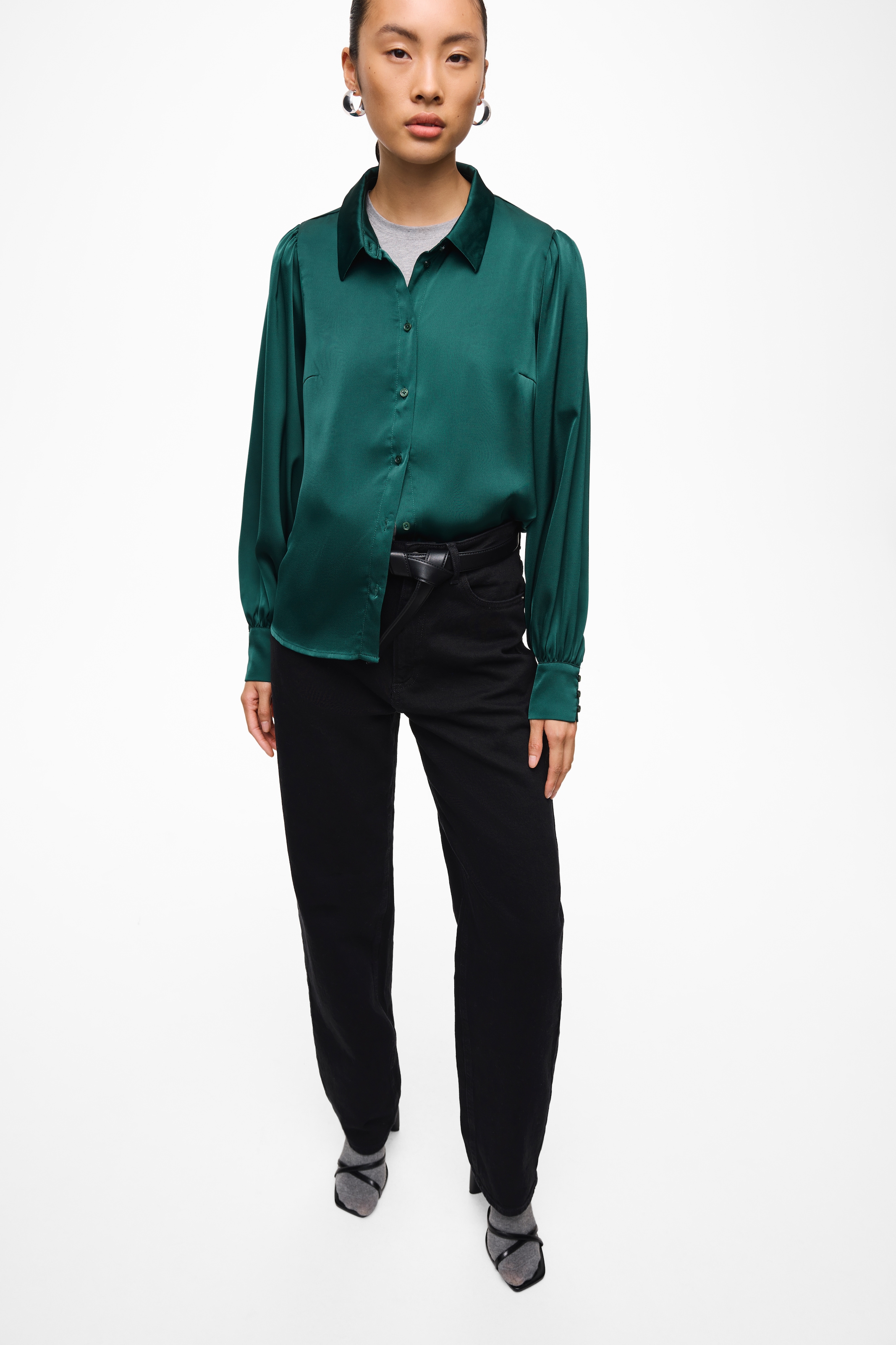 Vila Langarmbluse »VIENNA RAVENNA L/S BALLOON SHIRT - NOOS«