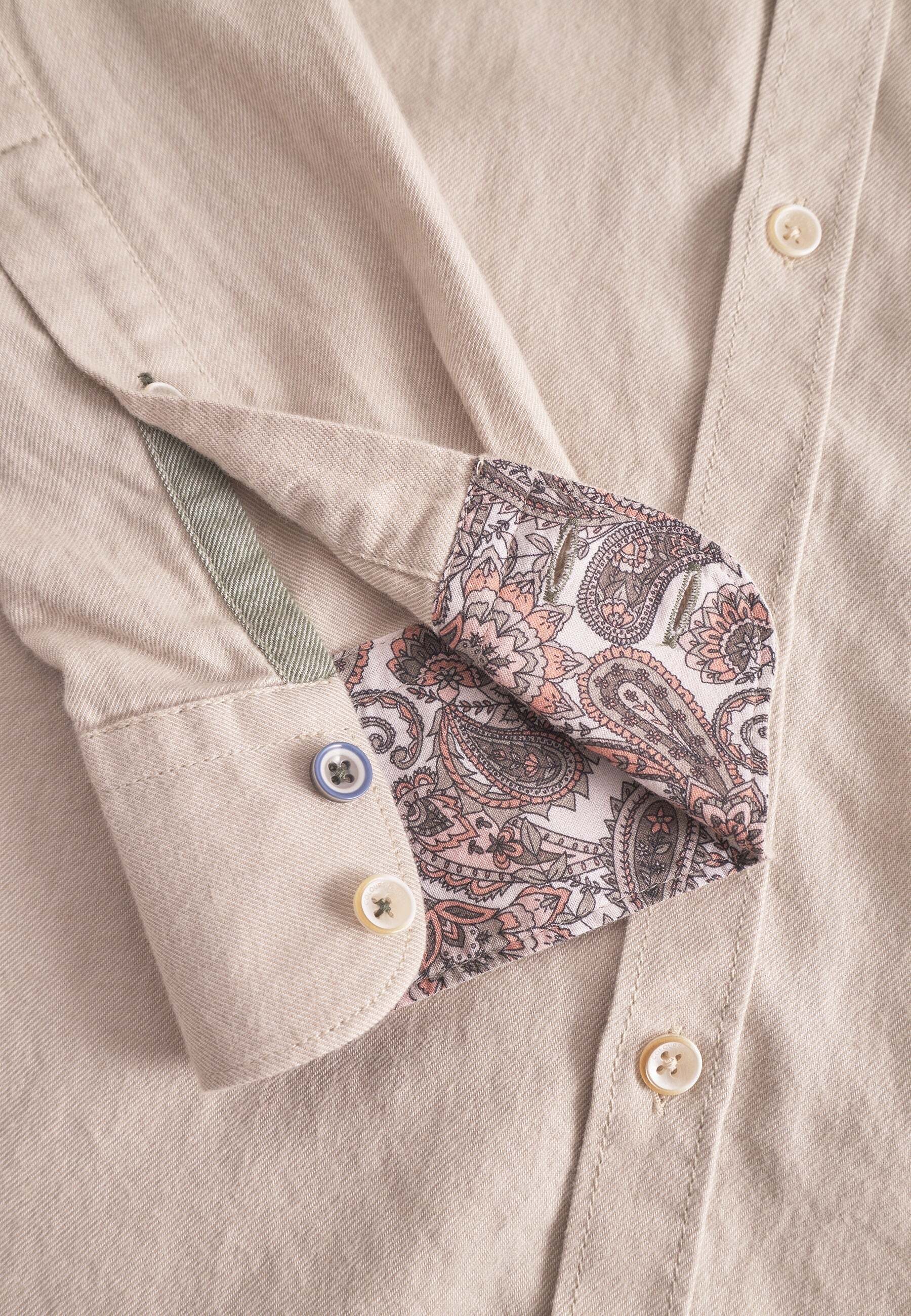 colours & sons Langarmhemd »colours & sons Langarmhemd Shirt Brushed Twill«