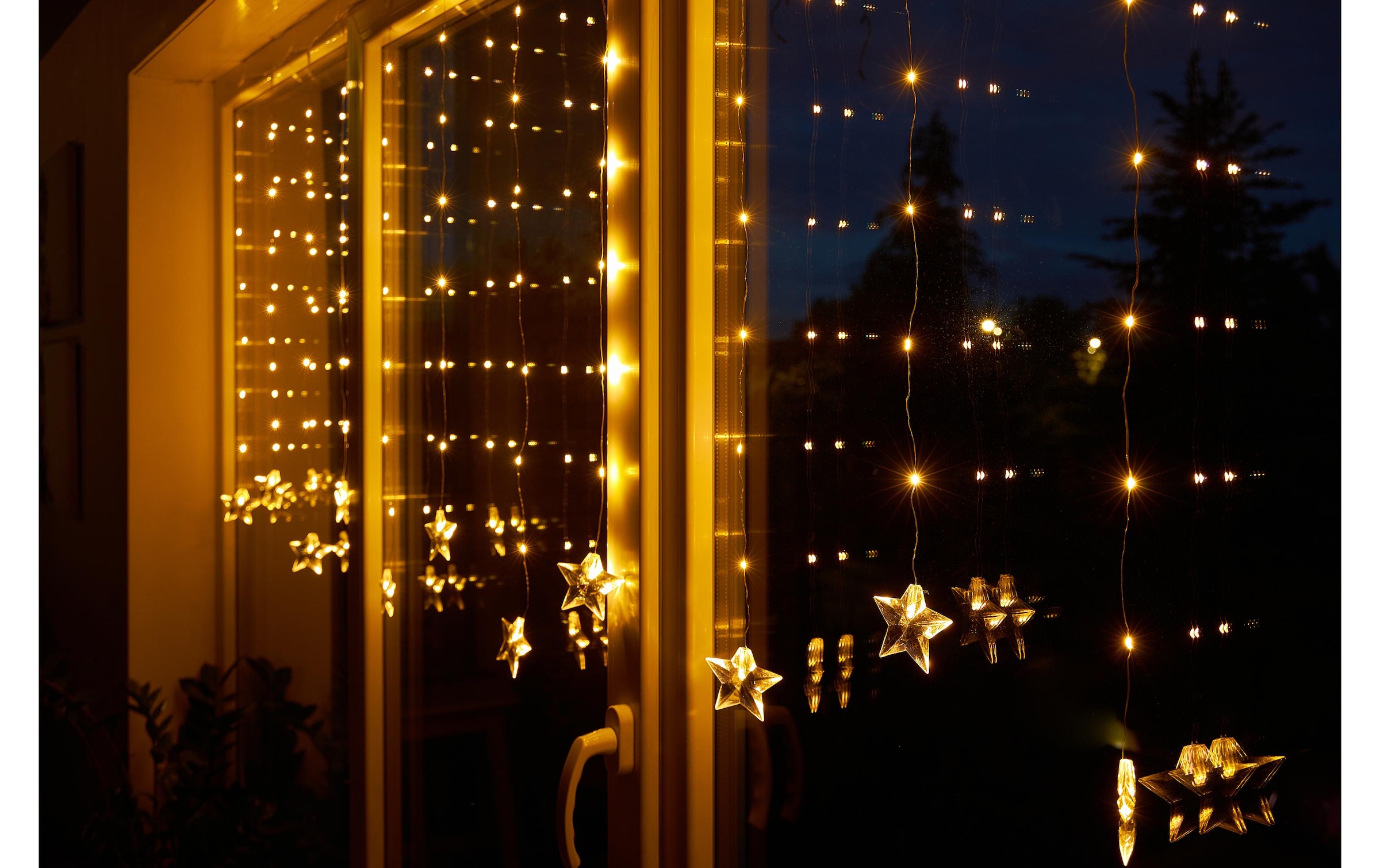   LED-Lichtervorhang »Dameco mit 11 Strängen, 83 LEDs, 80 x« 83 Stk.-flammig