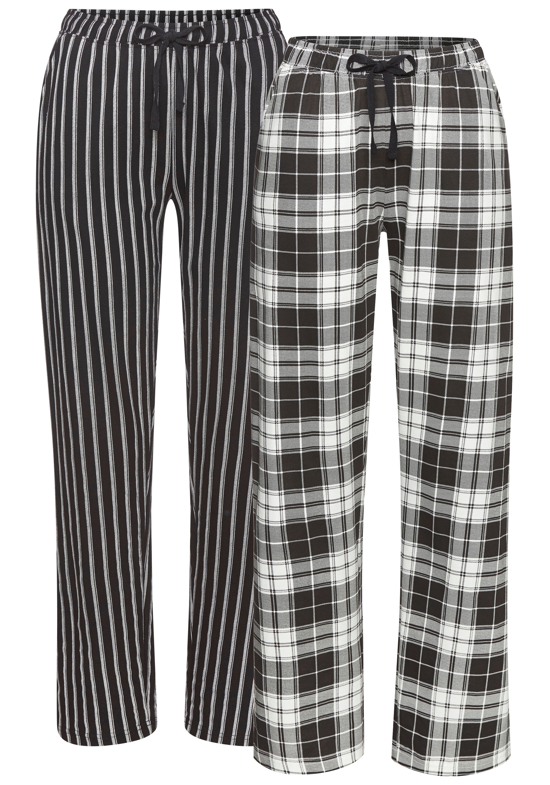 Vivance Dreams Pyjamahose  Mit Streifen und Karos