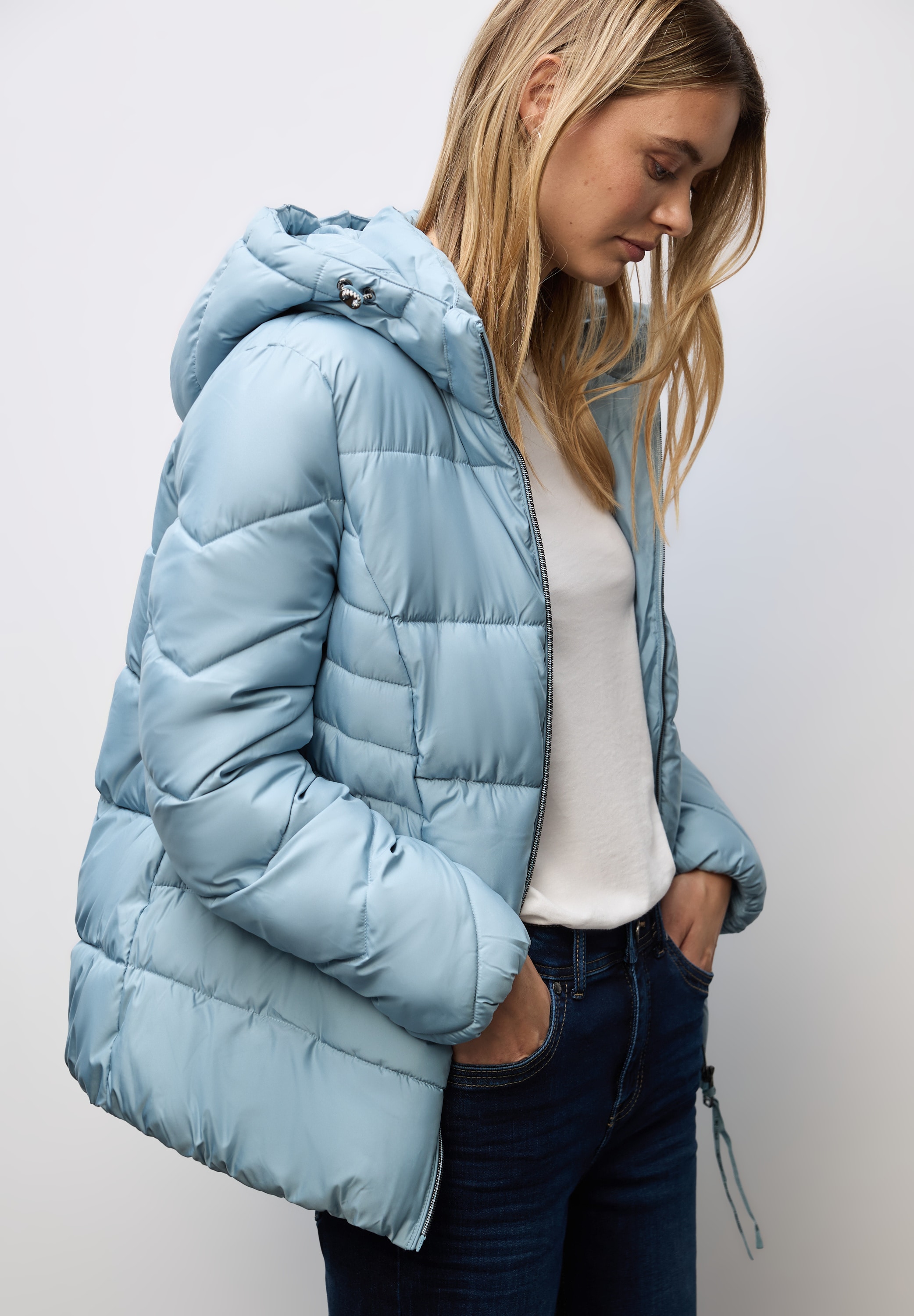 Image of STREET ONE Steppjacke mit Kapuze mit Kapuze