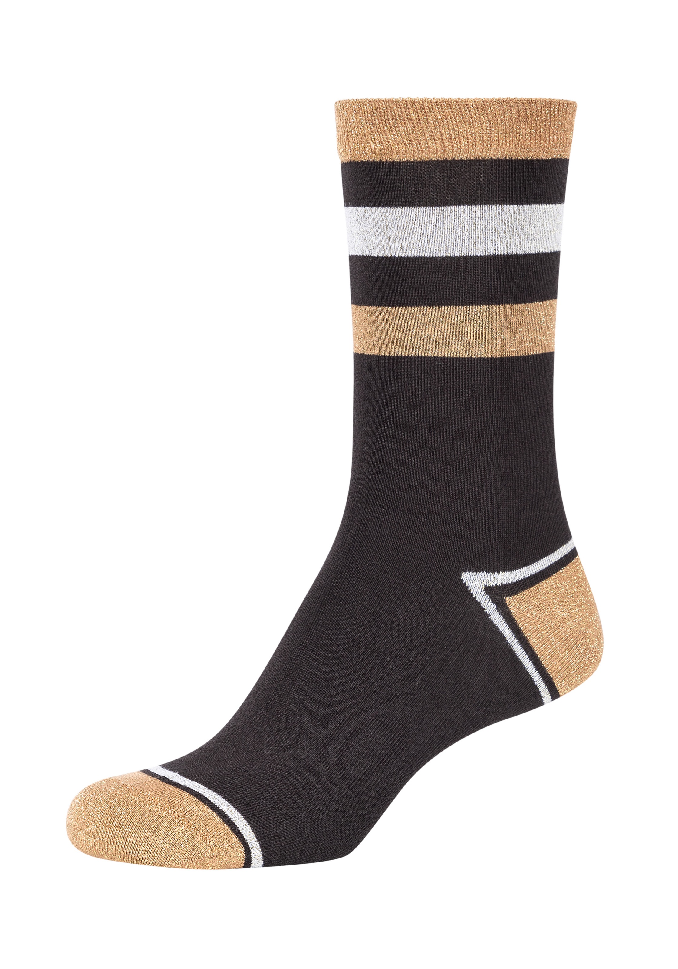 Camano Socken »silky touch«, (4 Paar), mit elastischem Bund