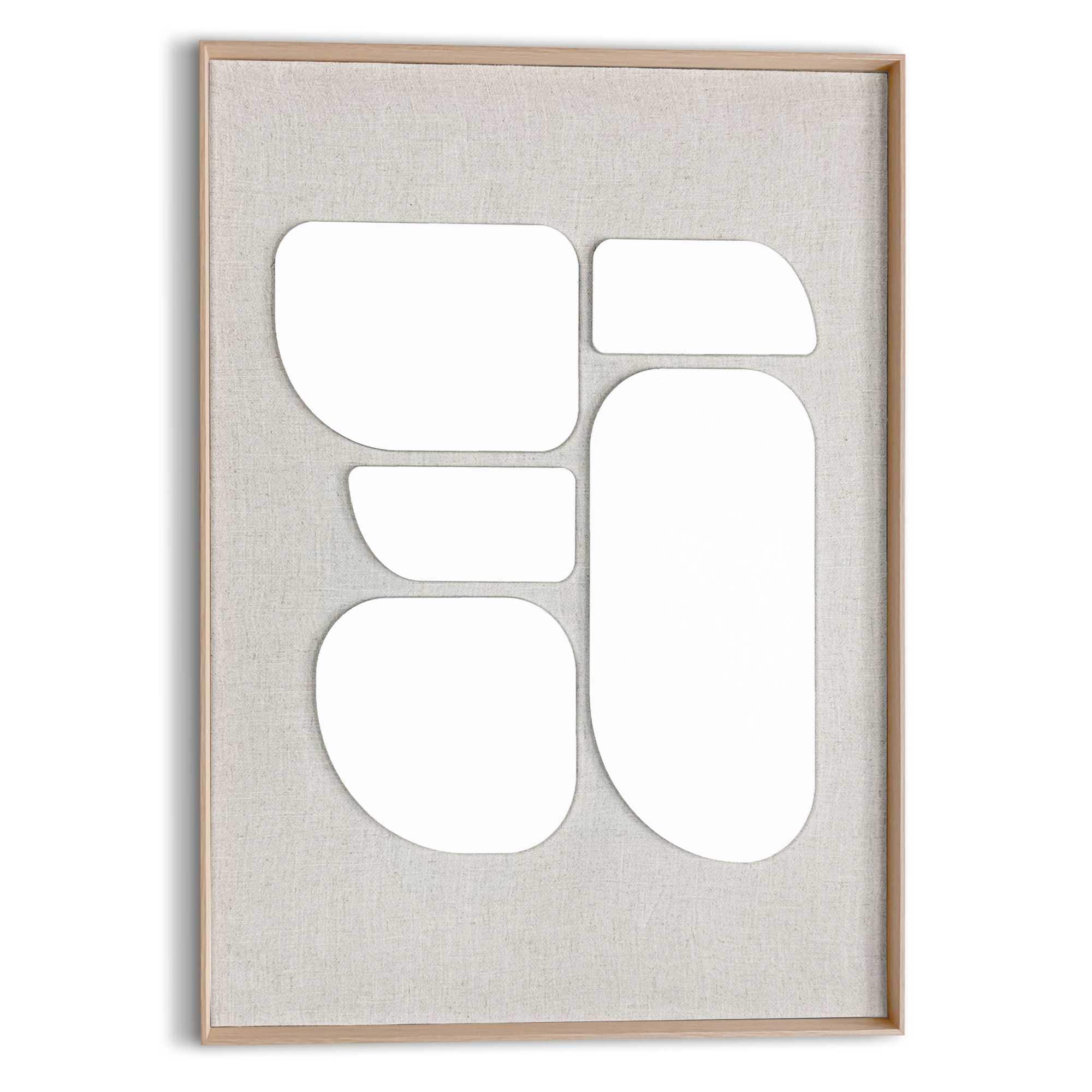 Image of Reinders Wandbild "Organic Blocks" Wohnzimmer - Beige - MDF - Abstrakt - 50x70 cm