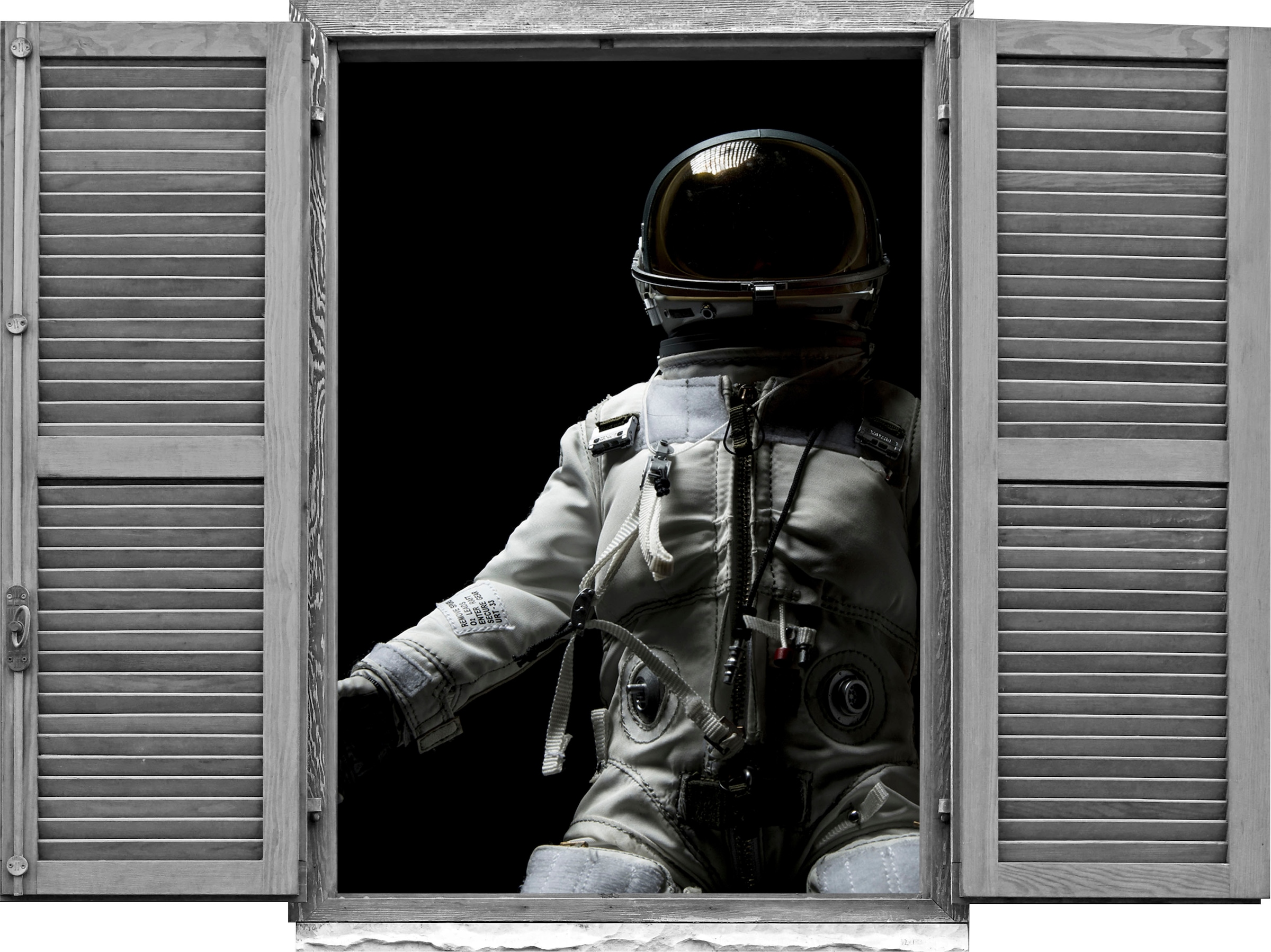 Image of queence Wandtattoo "Astronaut" Wandsticker, Wandbild, selbstklebend, 3D, Fenster