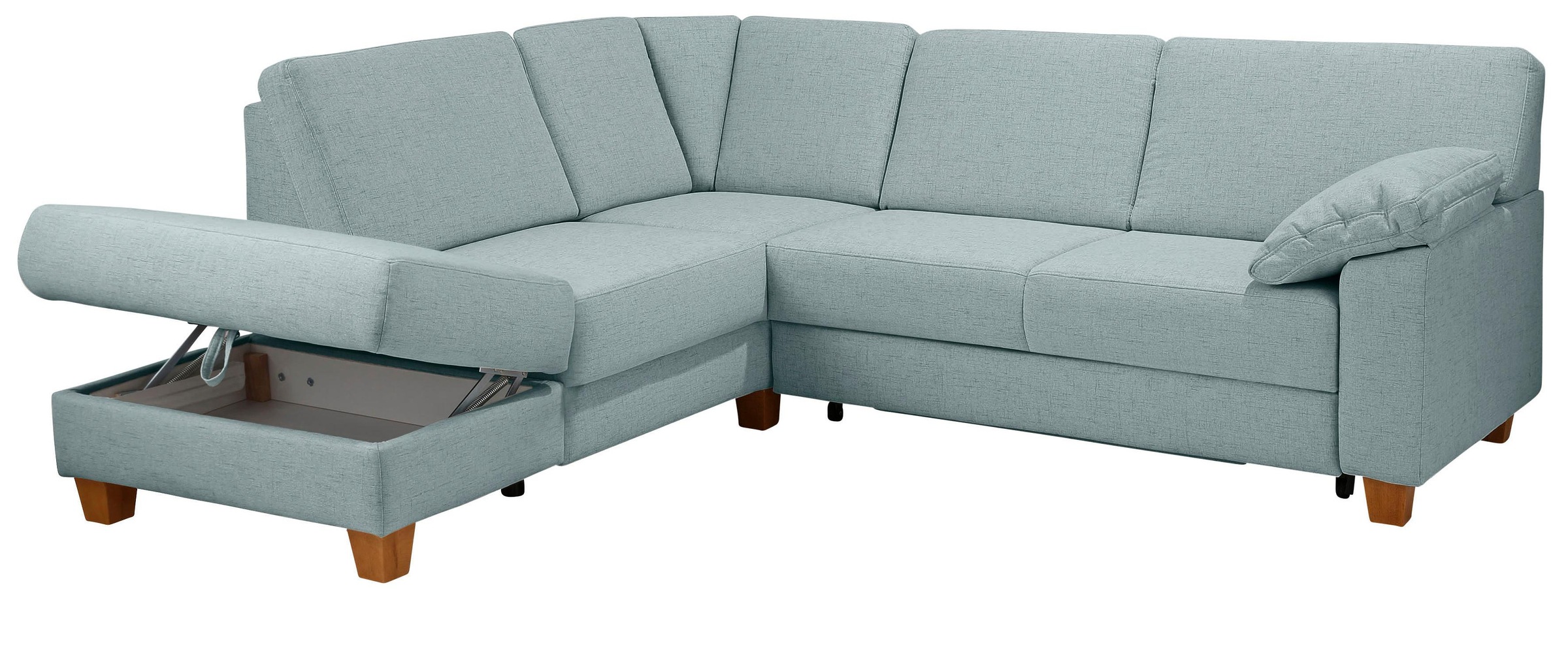 Home affaire Ecksofa »Belfort L-Form«, mit Federkern, wahlweise mit Bettfunktion und Stauraum