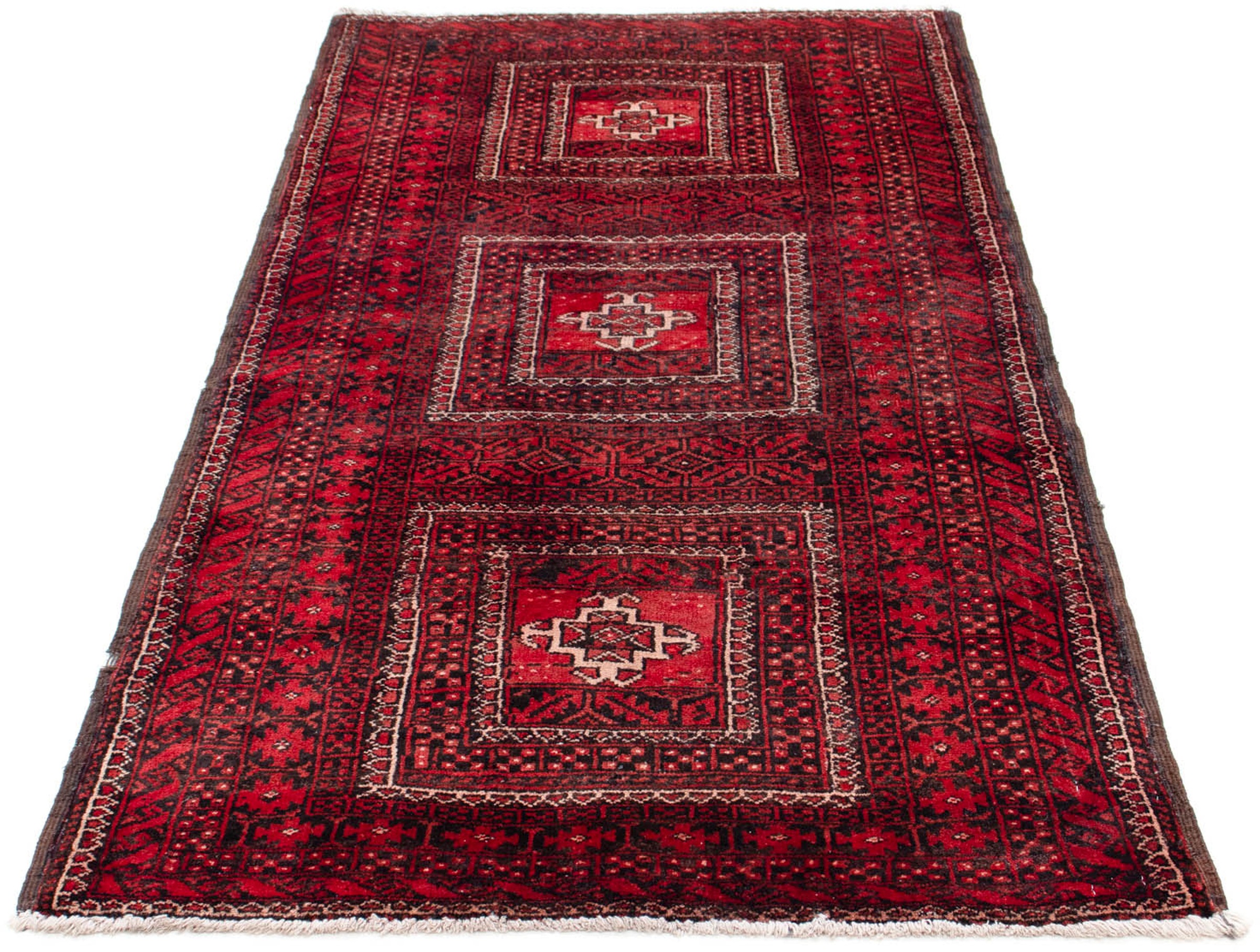 Image of morgenland Orientteppich »Belutsch - 165 x 88 cm - dunkelrot«, rechteckig, 8 mm Höhe, Wohnzimmer, Handgeknüpft, Einzelstück mit Zertifikat bei Ackermann Versand Schweiz