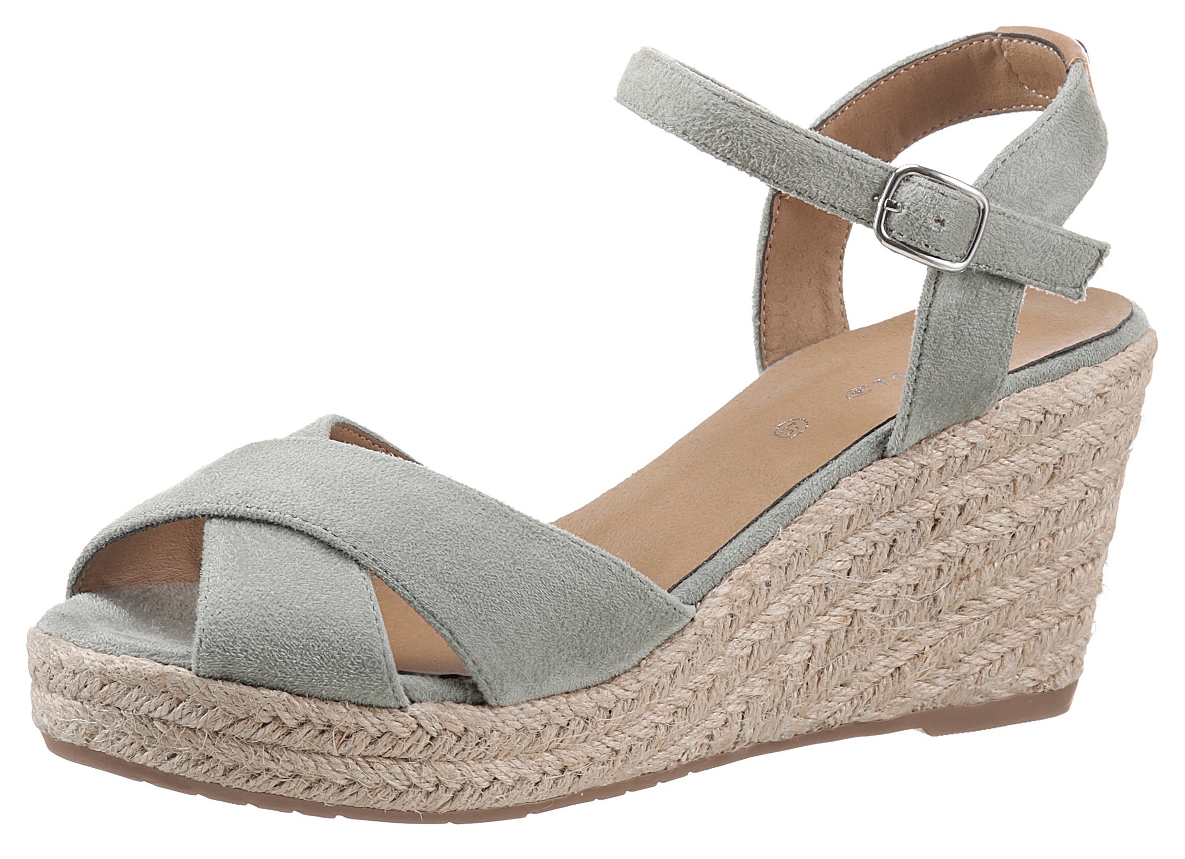 Image of TOM TAILOR Keilsandalette, mit kleinem Label-Emblem bei Ackermann Versand Schweiz