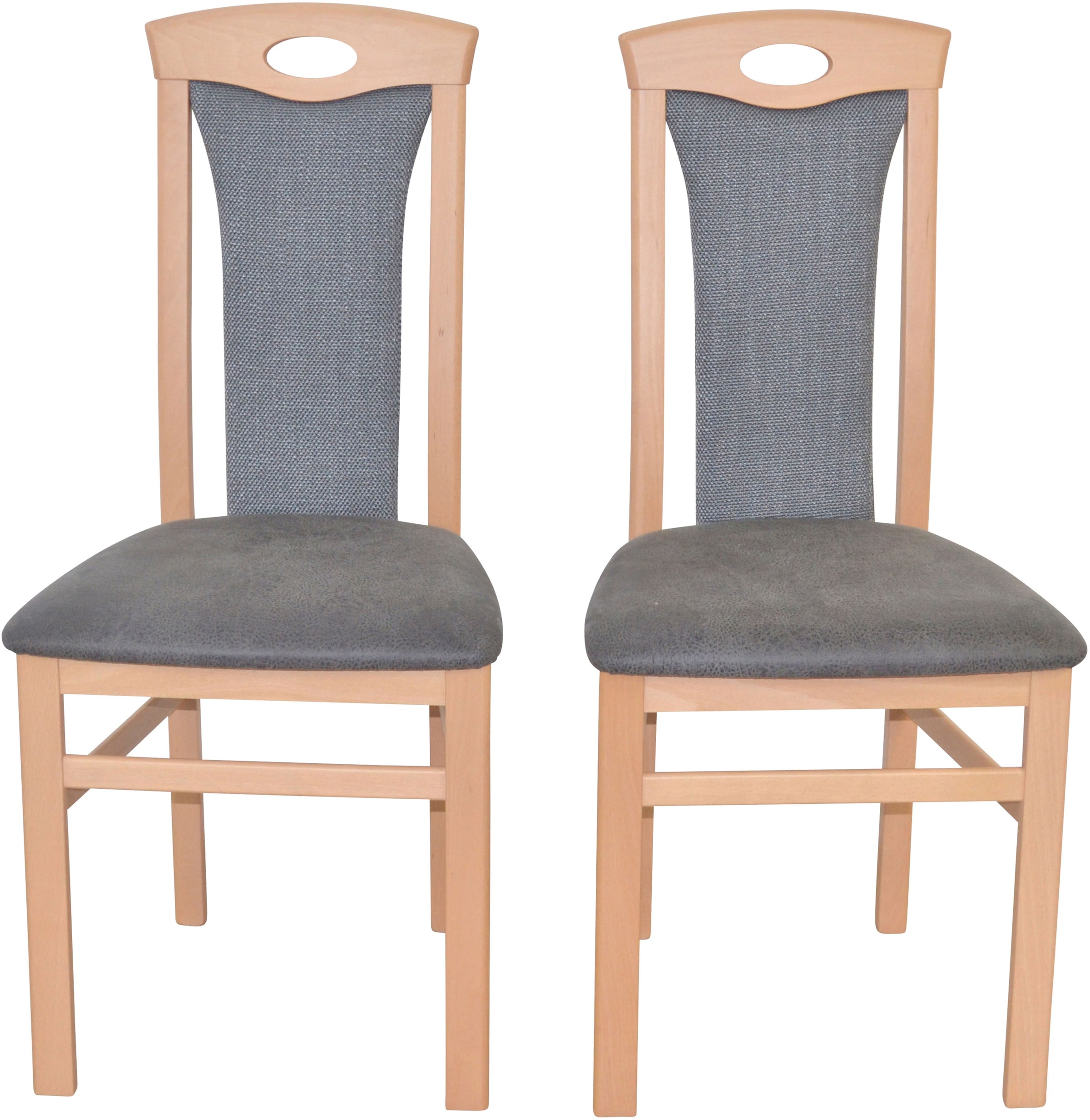 HOFMANN LIVING AND MORE 4-Fussstuhl, (Set), 2 St., Polyester-Kunstleder