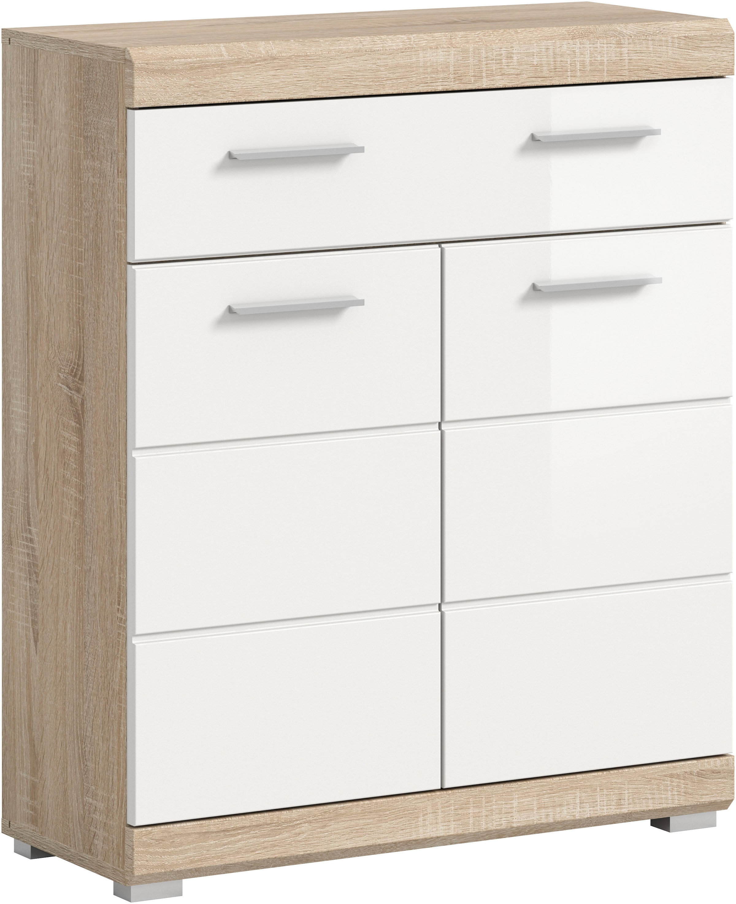 welltime Armoire basse »SIENA, Breite 74cm, 2 Tür, 1 Schubkasten, 2 Fächer, MDF-Front« BEST-SELLER !,  disponible en plusieurs couleurs, meubles de salle de bain, armoire de salle de bain, commode, salle de bain