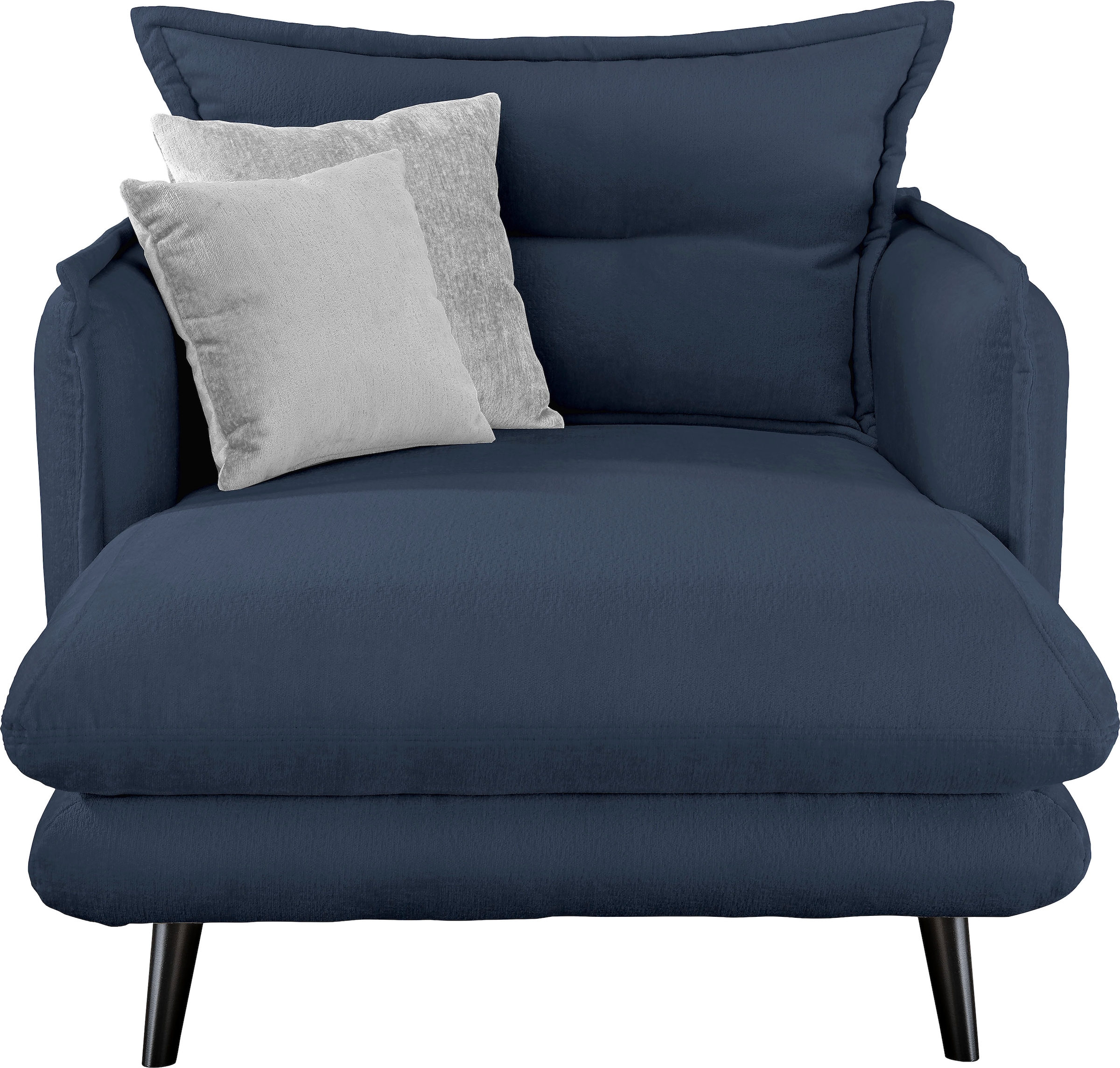 INOSIGN Loveseat »Lazio«, moderner Sessel mit einer bequemen Polsterung, 2 Stk. Zierkissen