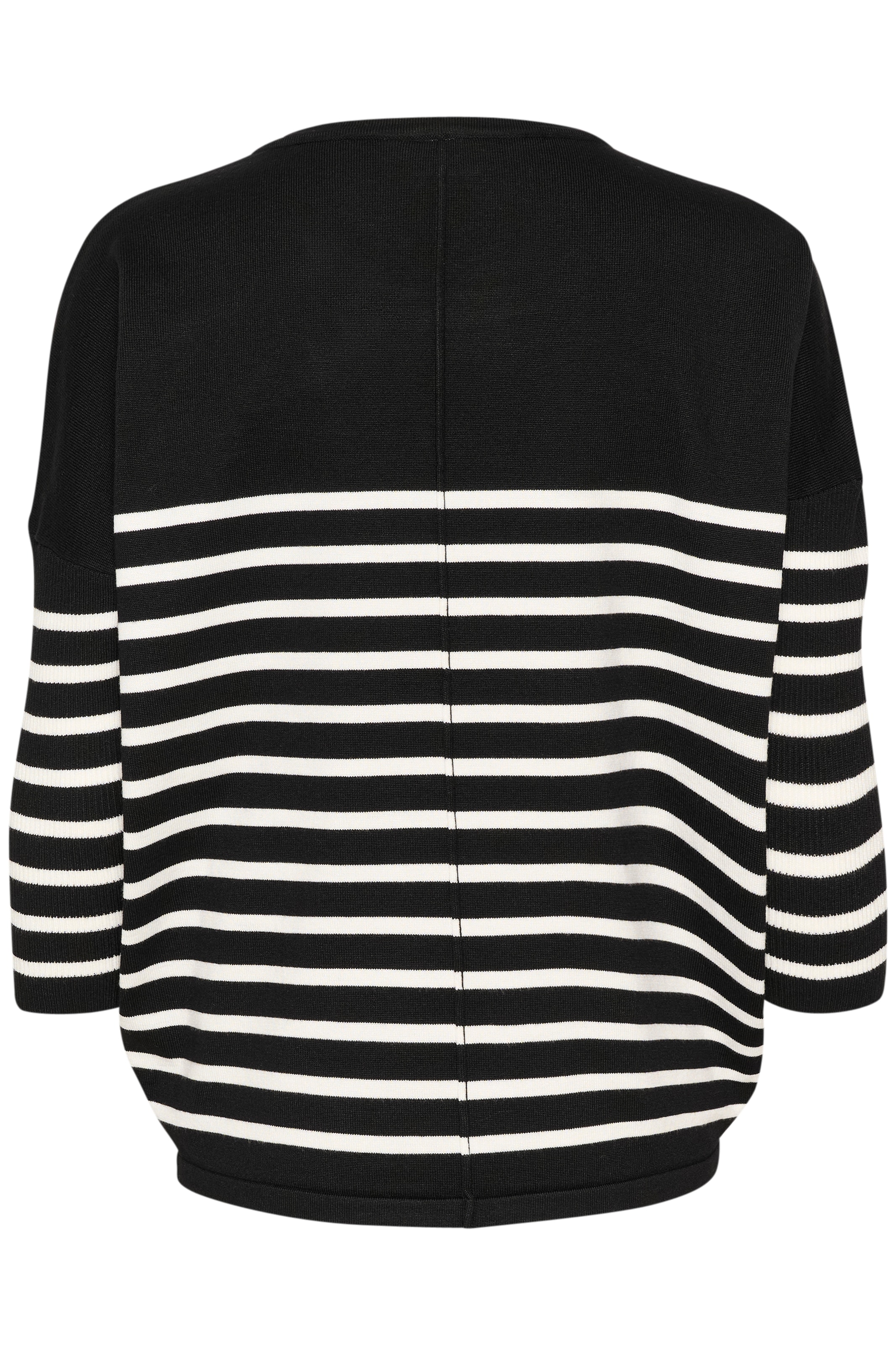 Saint Tropez Pull en tricot »MilaSZ R-neck Stripe« Oversize Fit, Feinstrick, Viskosemischung