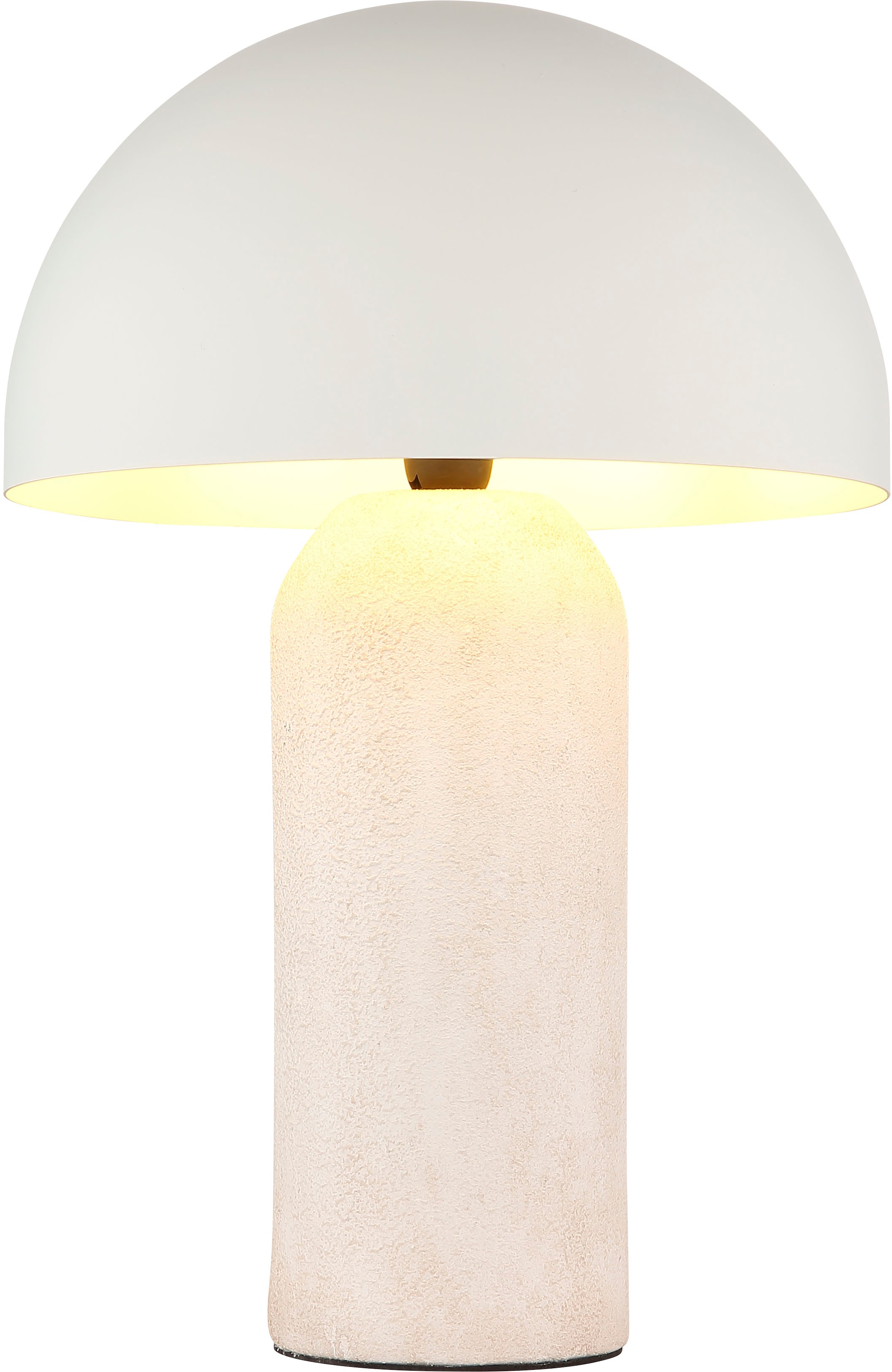 Image of homsy by Ana Johnson Tischleuchte "LUMEVA Pilz Lampe" E14 warmweiss - kaltweiss Keramik, Pilzleuchte, Höhe 38cm, beige, Metall, E14 Fassung