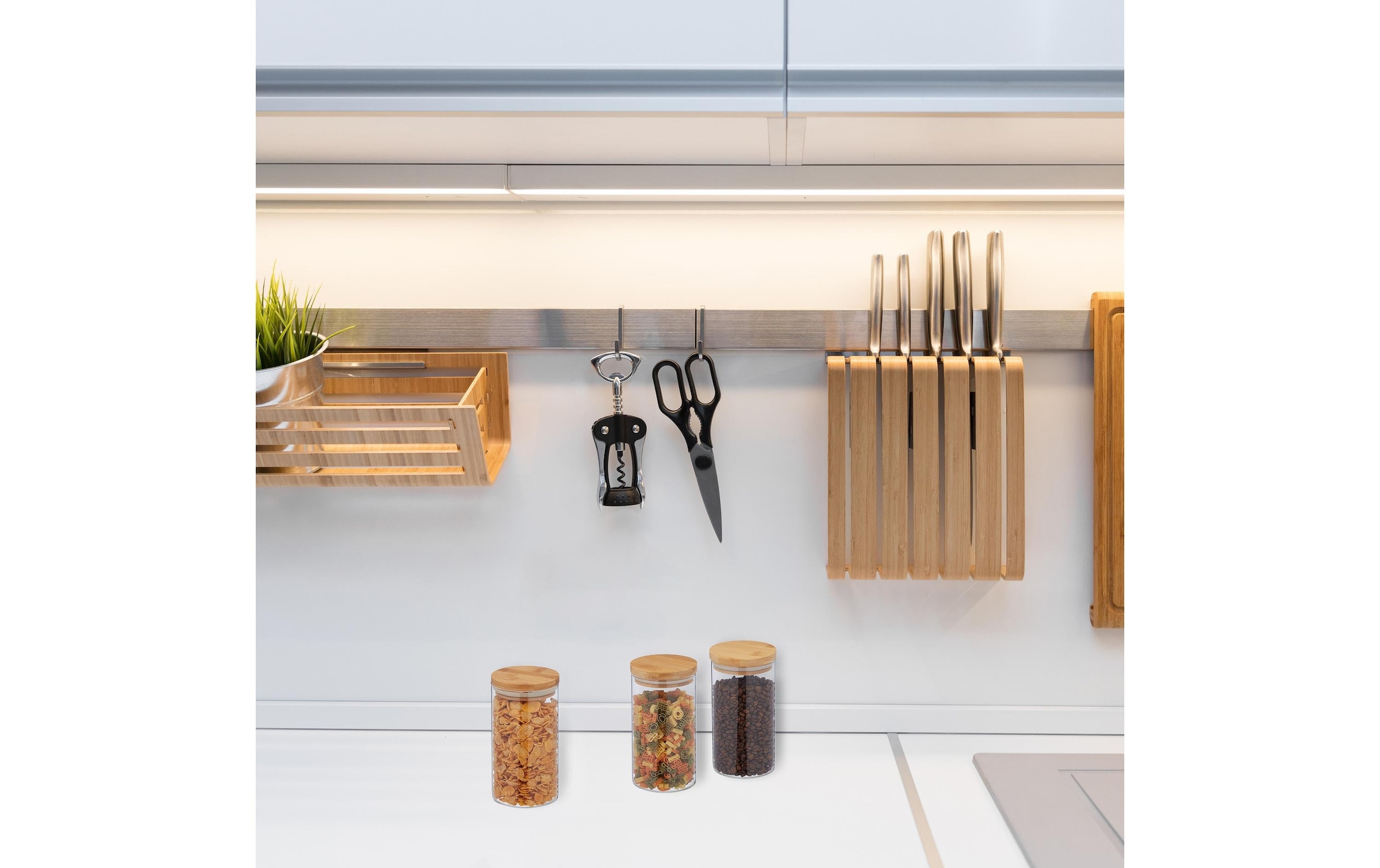 relaxdays Bocal à provisions »1 l« compatible lave-vaisselle