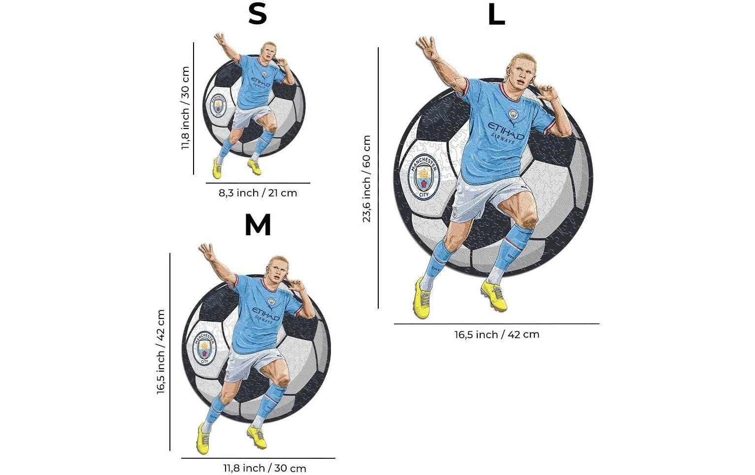   Puzzle »Iconic Man City FC – Erling Haaland« Holzart: Birke (Herkunftsland: China)