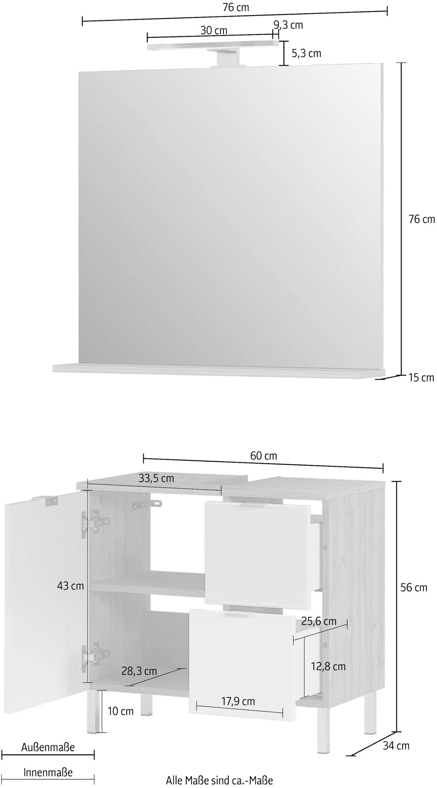 »GW-Mauresa«, kaufen bequem Badmöbel-Set 2 (Set, St.) GERMANIA