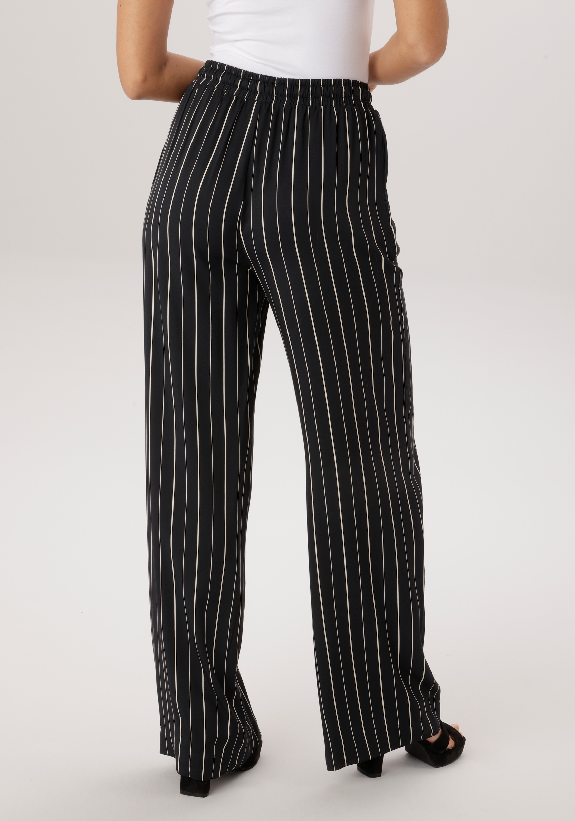 Aniston SELECTED Pantalon à enfiler  mit trendigen Streifendessin - NEUE KOLLEKTION