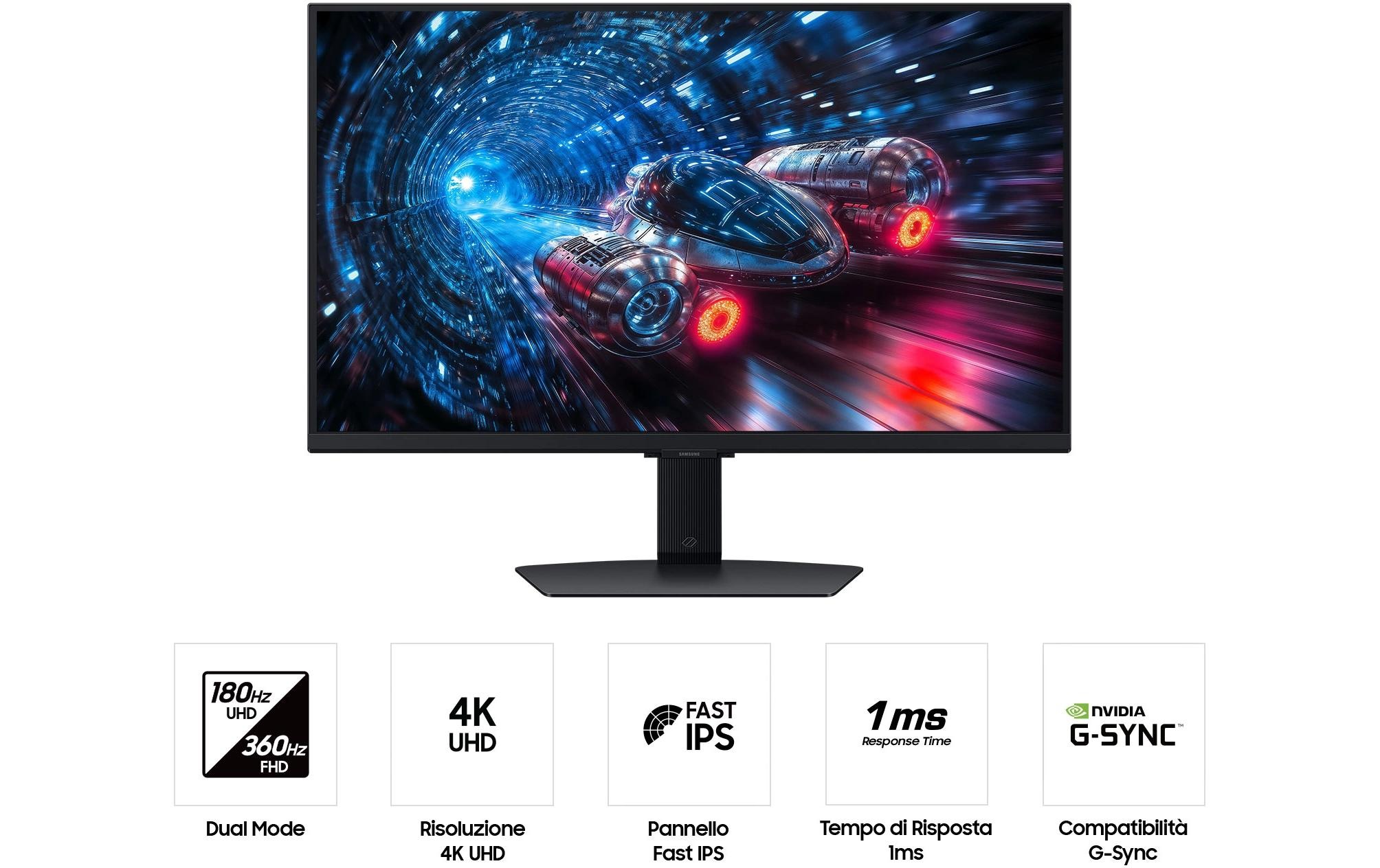Samsung Gaming-Monitor »Odyssey G70F« 68,58 cm/27 ″  3840 x 2160 px 1 Reaktionszeit 360 Hz